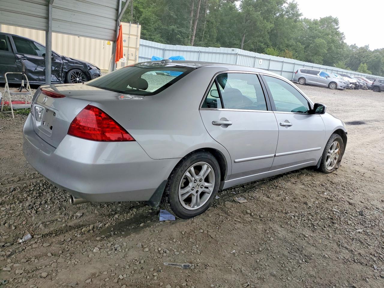 2007 Honda Accord Ex Silver vin: 1HGCM56897A209223