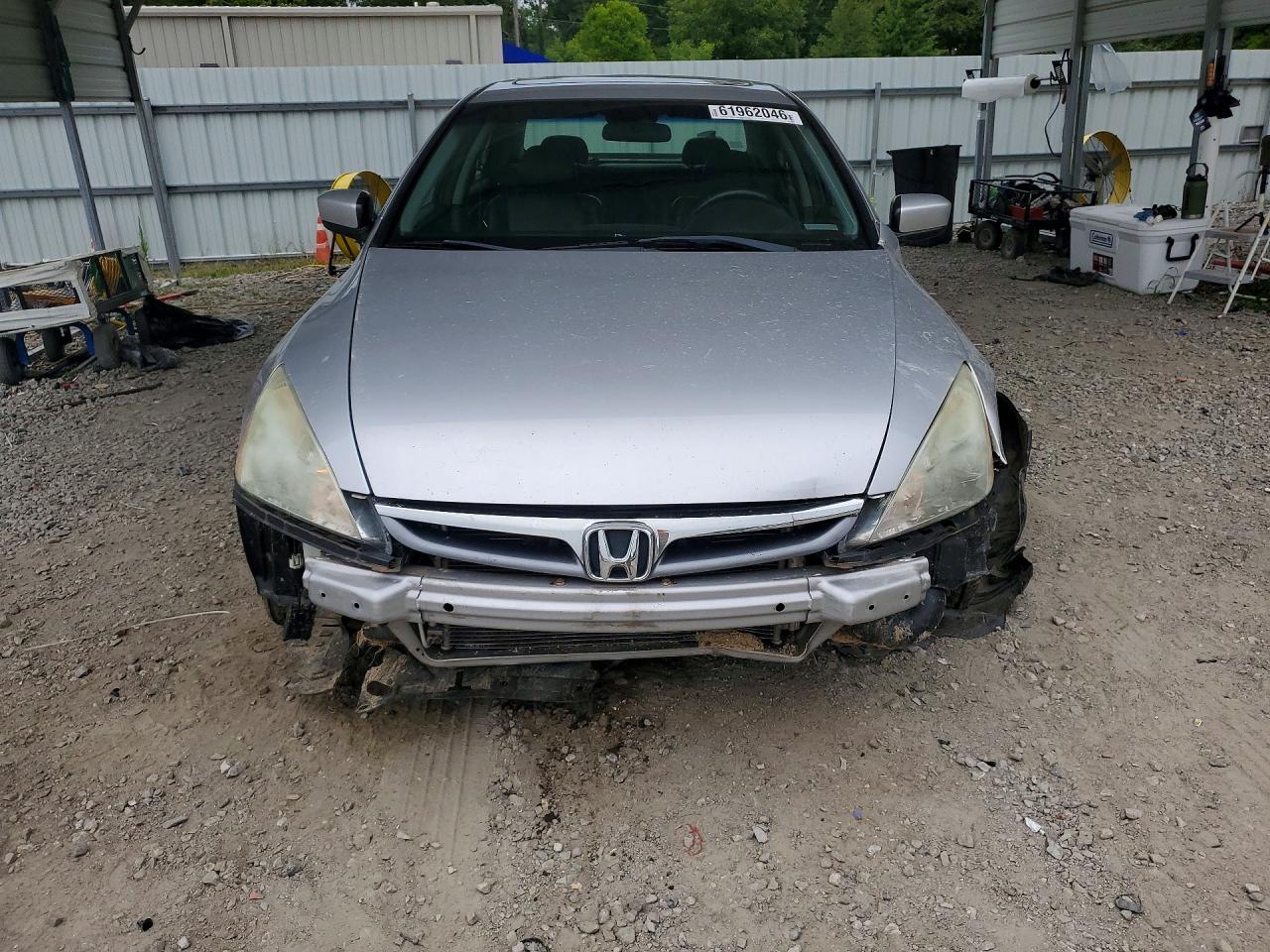 2007 Honda Accord Ex Silver vin: 1HGCM56897A209223