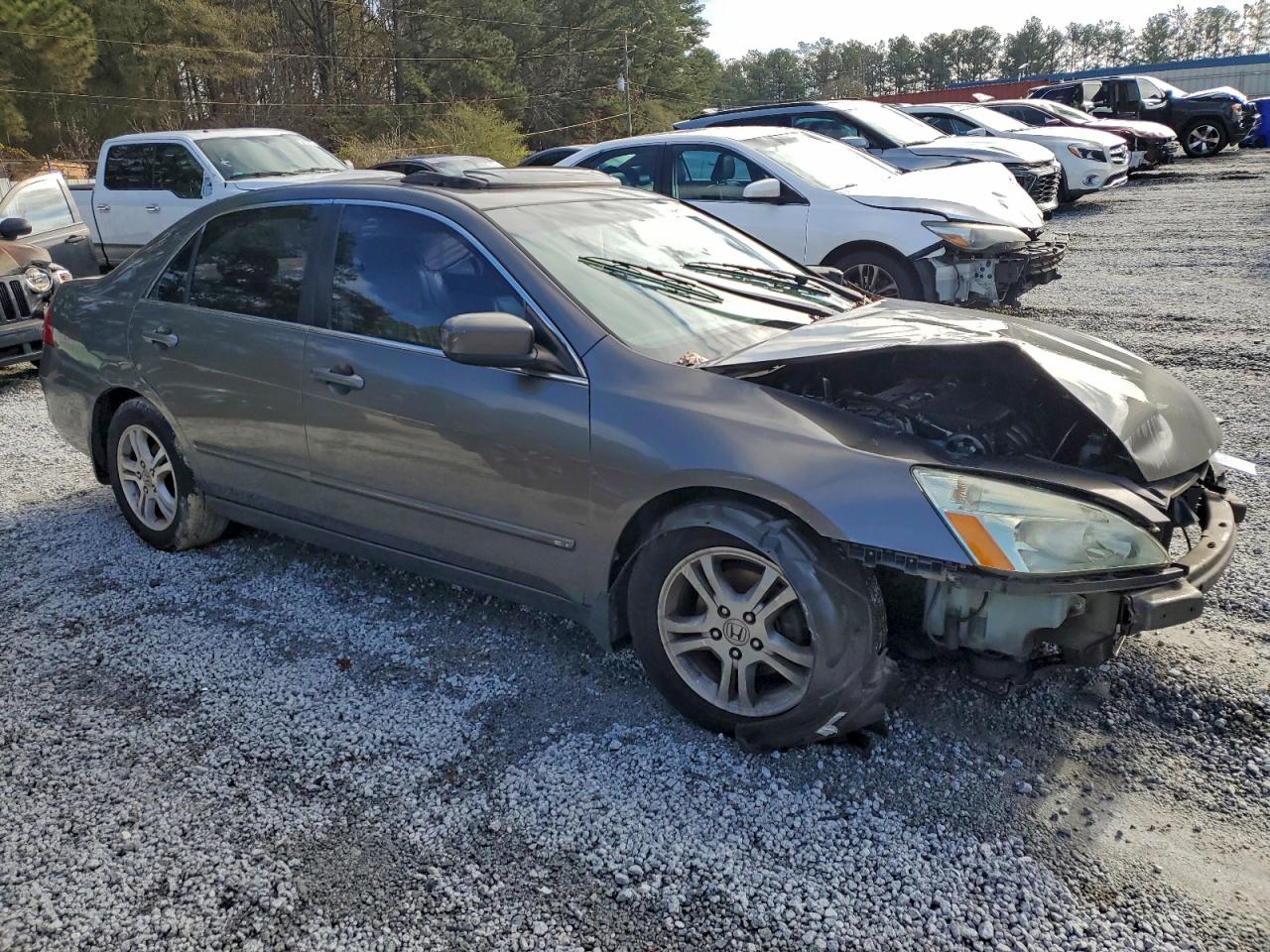 2007 Honda Accord Ex Tan vin: 1HGCM56897A221730