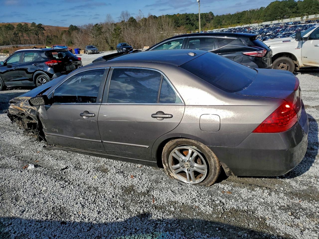 2007 Honda Accord Ex Tan vin: 1HGCM56897A221730