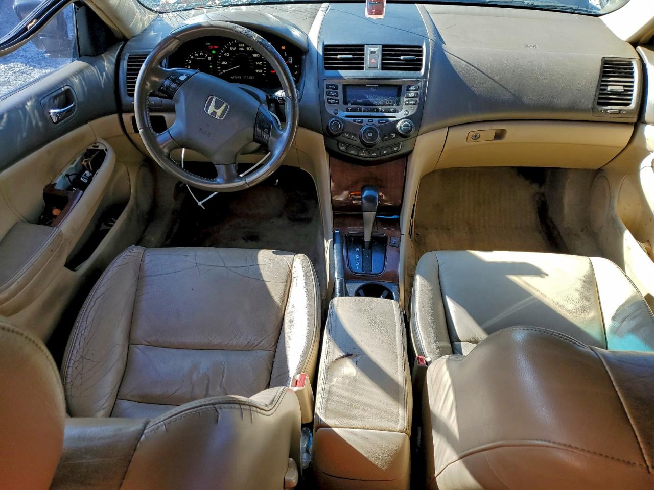 2007 Honda Accord Ex Tan vin: 1HGCM56897A221730