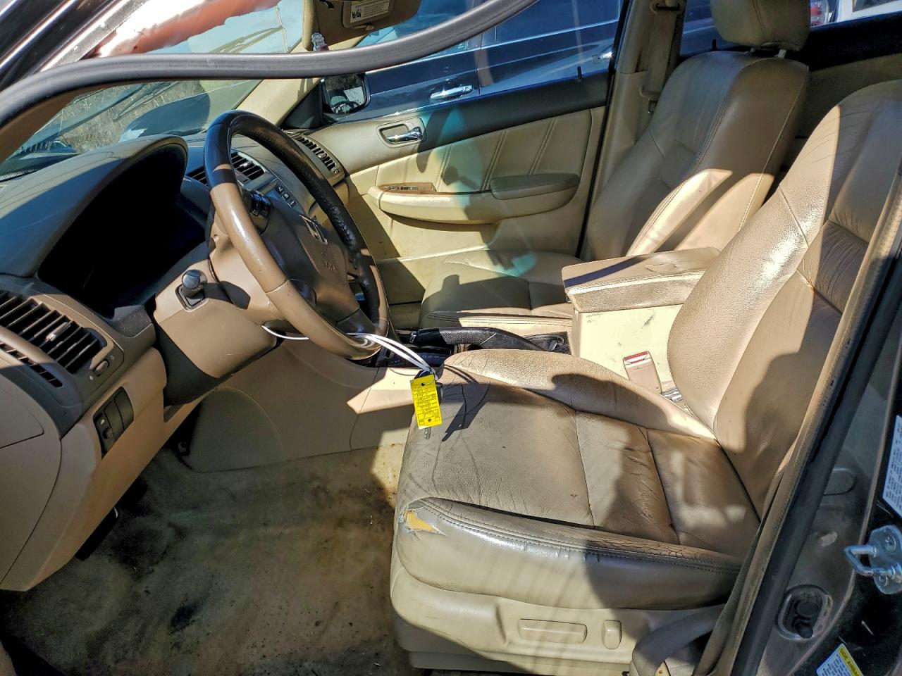 2007 Honda Accord Ex Tan vin: 1HGCM56897A221730