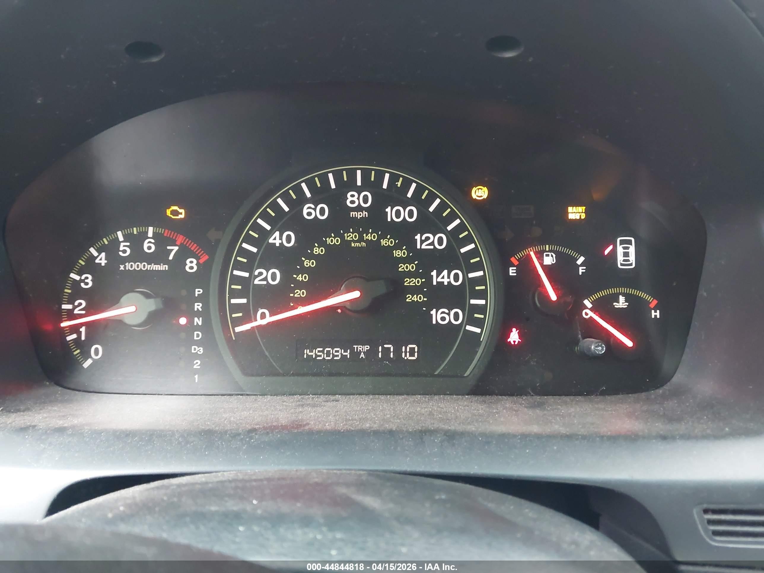 2004 Honda Accord 2.4 Ex Blue vin: 1HGCM568X4A030765
