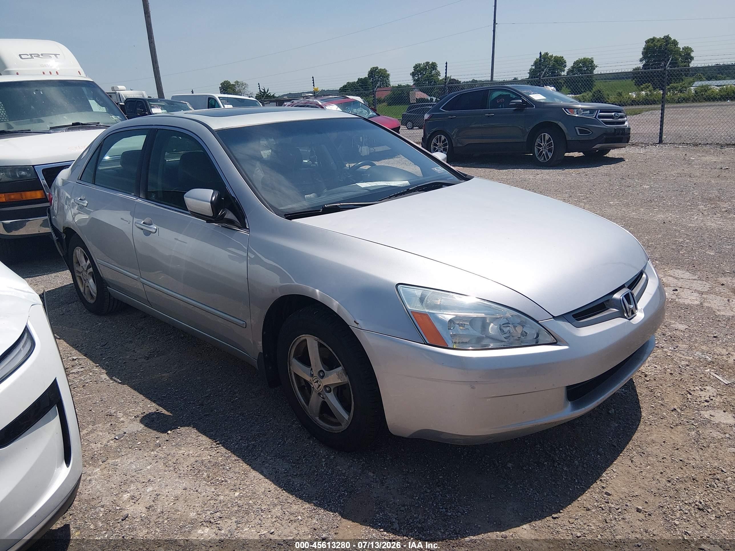 2004 Honda Accord 2.4 Ex Silver vin: 1HGCM568X4A086186