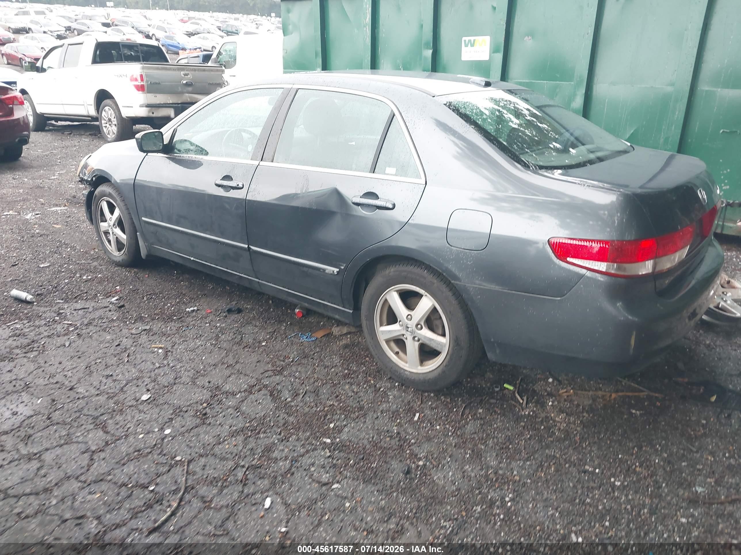 2004 Honda Accord 2.4 Ex Gray vin: 1HGCM568X4A103066