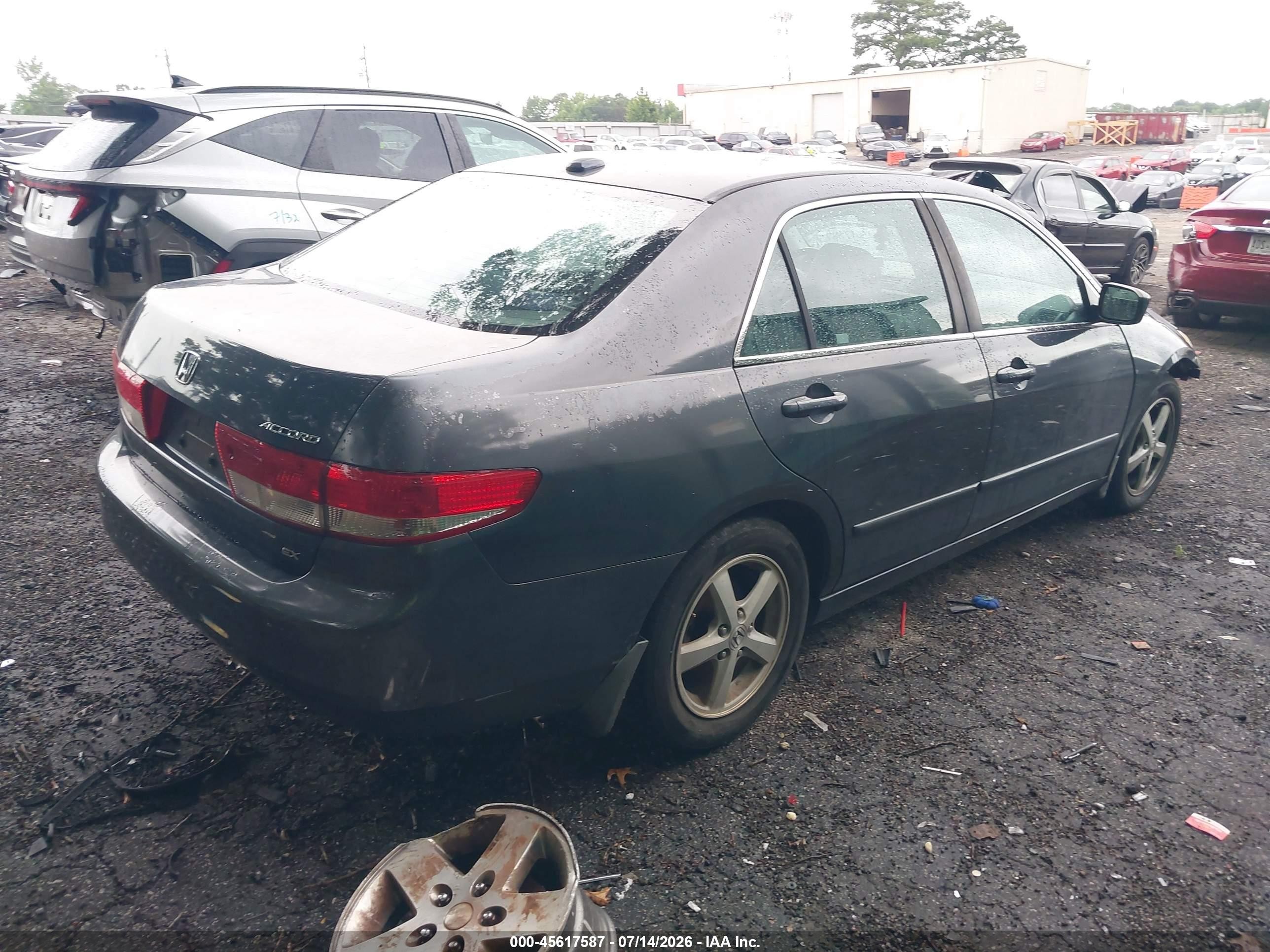 2004 Honda Accord 2.4 Ex Gray vin: 1HGCM568X4A103066