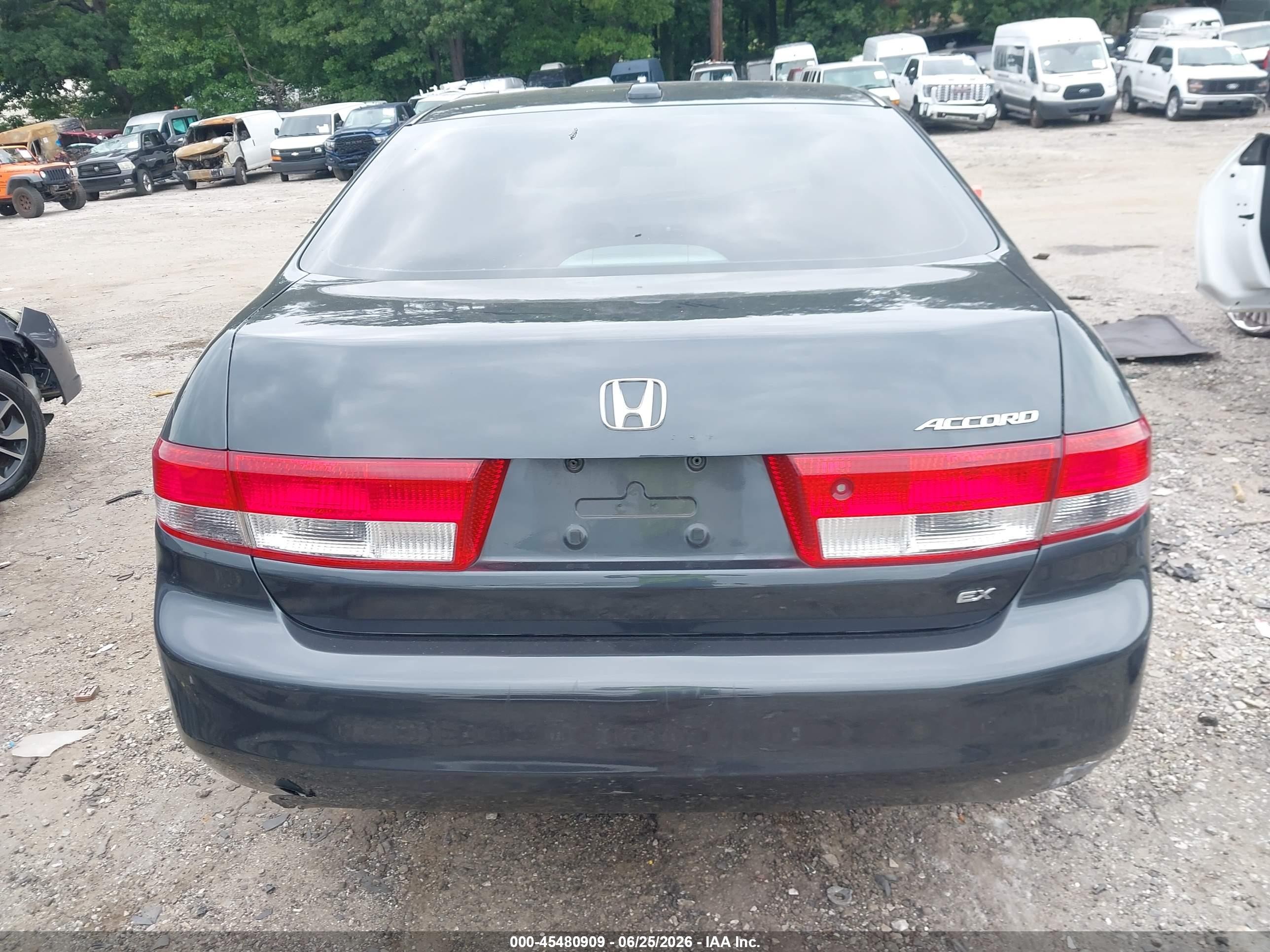 2004 Honda Accord 2.4 Ex Серый vin: 1HGCM568X4A108753