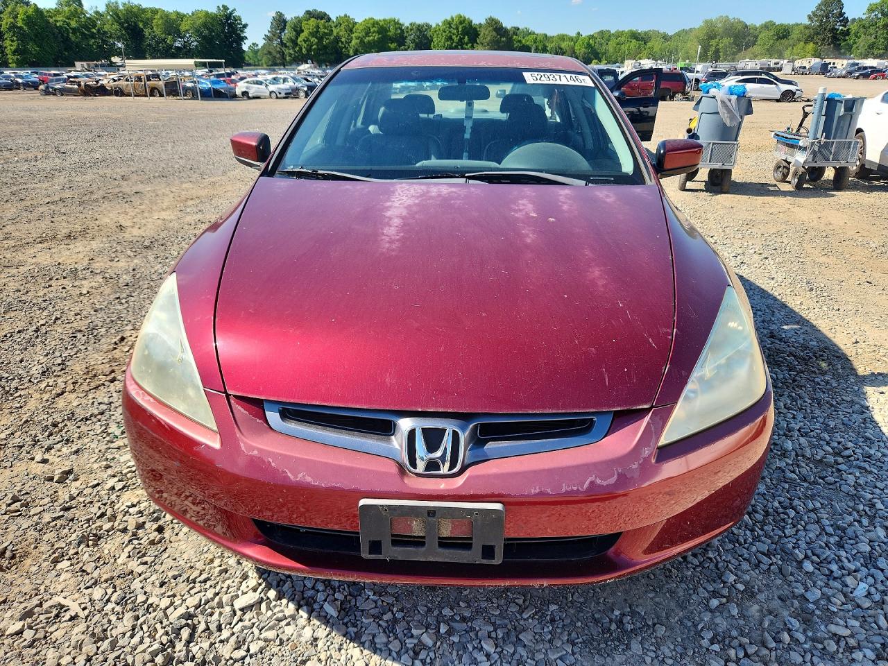 2004 Honda Accord Ex Красный vin: 1HGCM568X4A134267