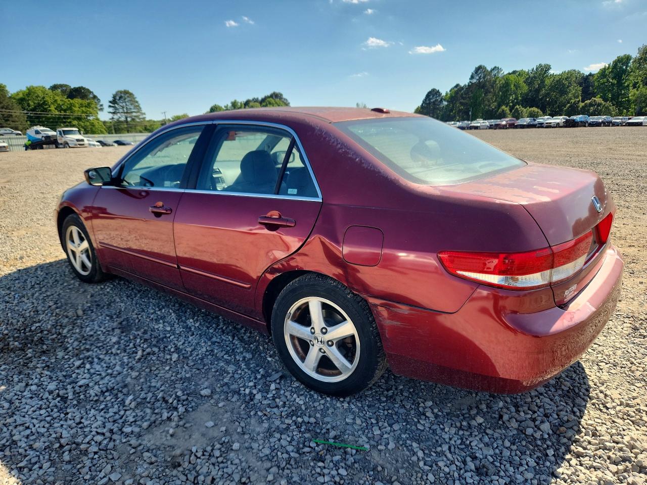 2004 Honda Accord Ex Красный vin: 1HGCM568X4A134267