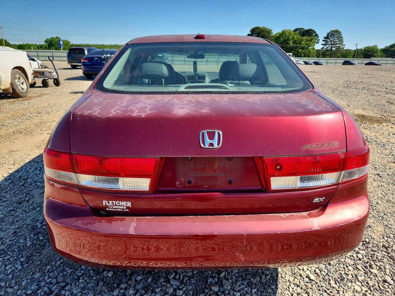 2004 Honda Accord Ex Красный vin: 1HGCM568X4A134267
