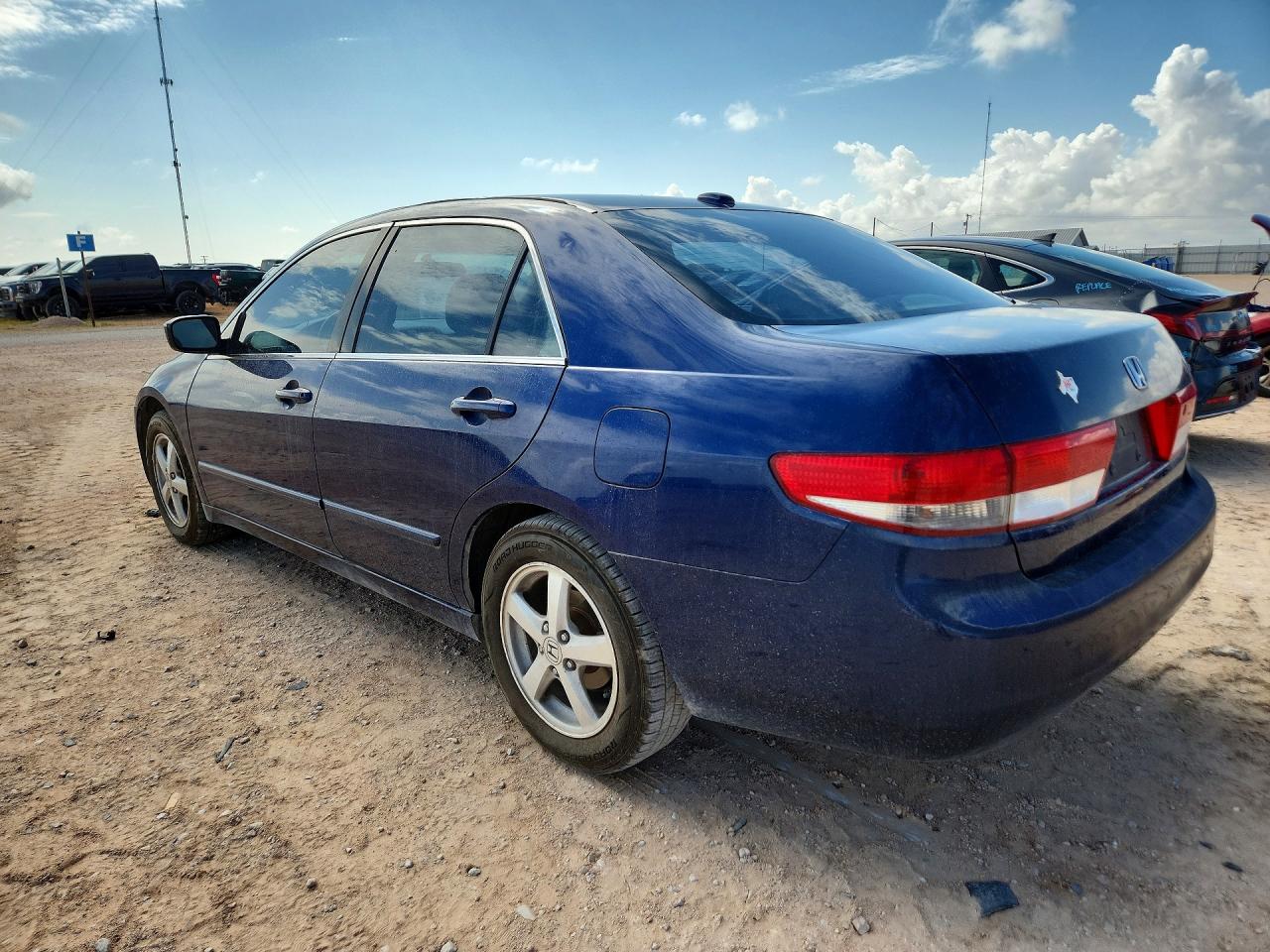 2004 Honda Accord Ex Blue vin: 1HGCM568X4A161064