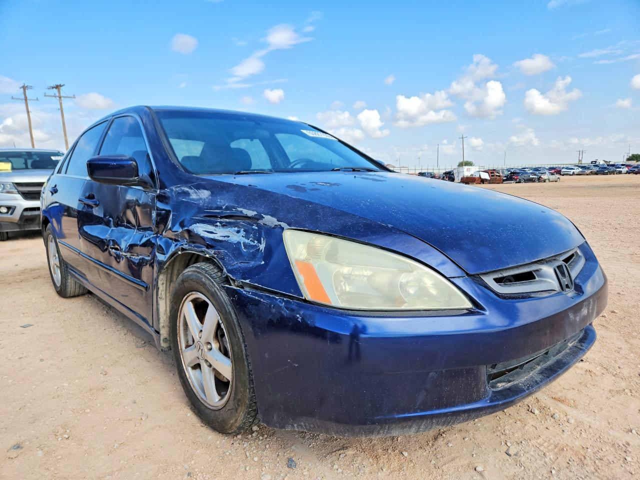 2004 Honda Accord Ex Blue vin: 1HGCM568X4A161064