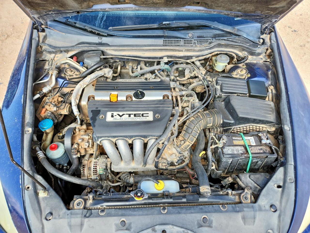 2004 Honda Accord Ex Blue vin: 1HGCM568X4A161064