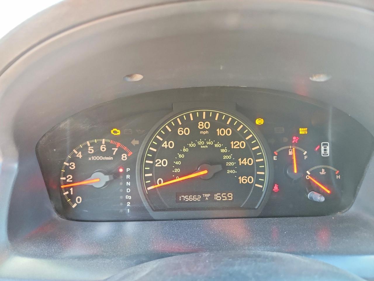 2004 Honda Accord Ex Blue vin: 1HGCM568X4A161064
