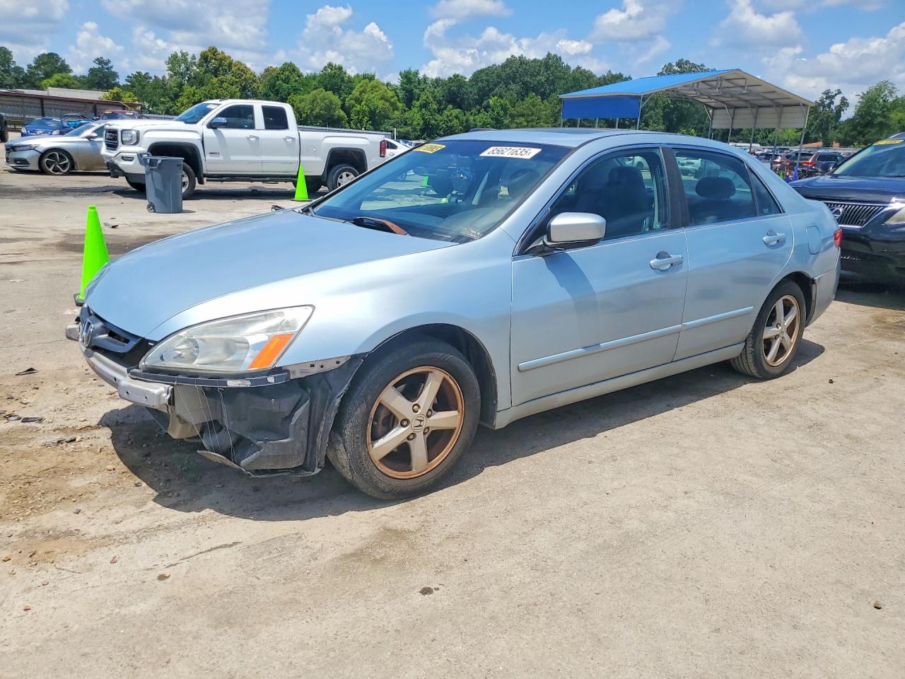 2005 Honda Accord Ex Blue vin: 1HGCM568X5A003812