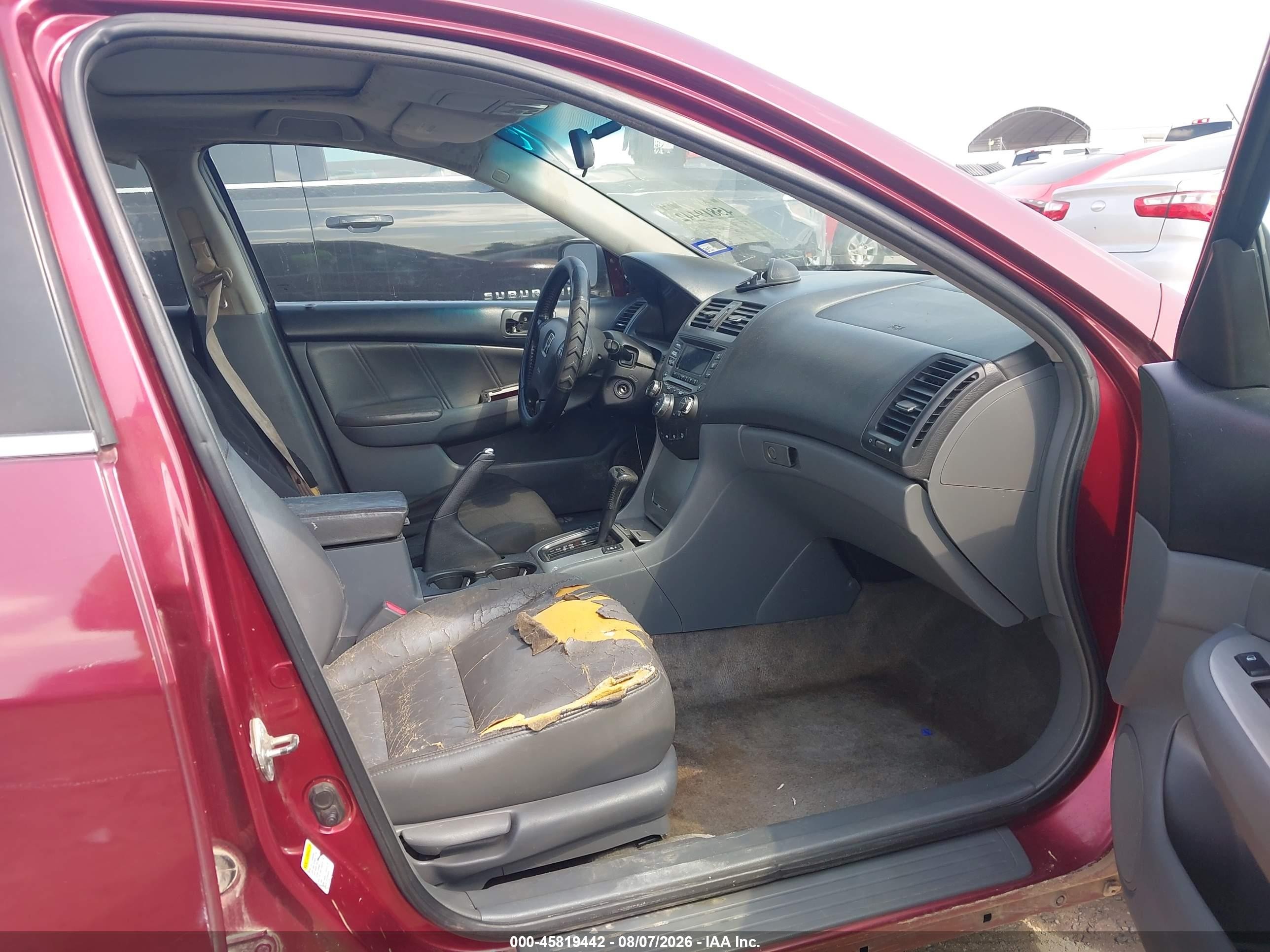 2005 Honda Accord 2.4 Ex Red vin: 1HGCM568X5A026457