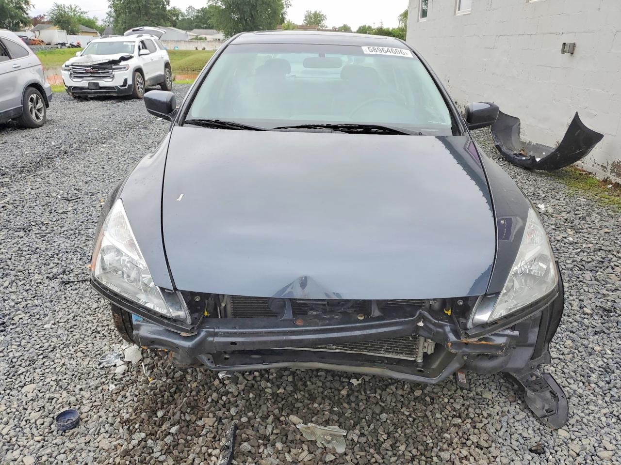 2005 Honda Accord Ex Gray vin: 1HGCM568X5A187357