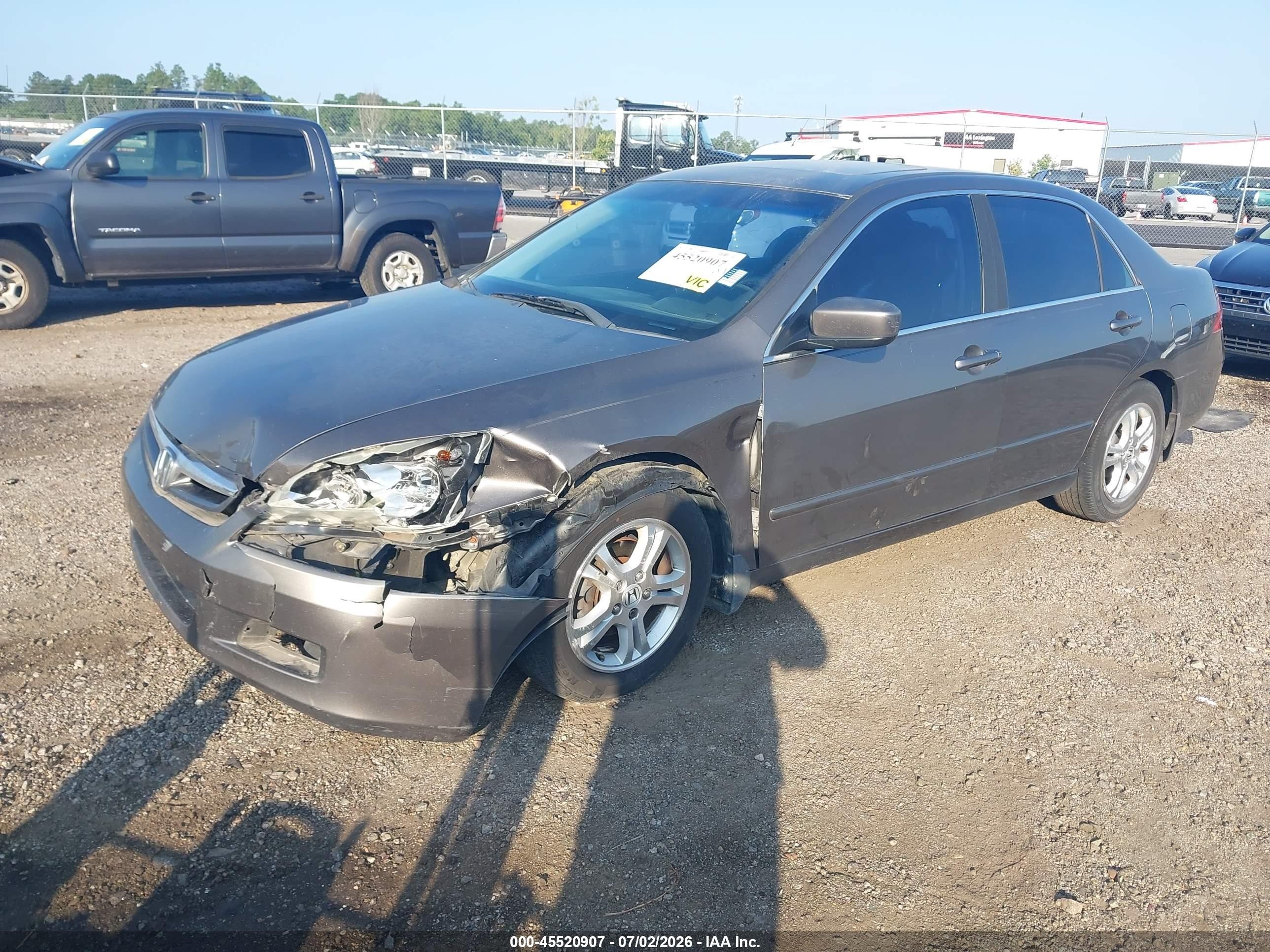 2006 Honda Accord 2.4 Ex Gray vin: 1HGCM568X6A024323