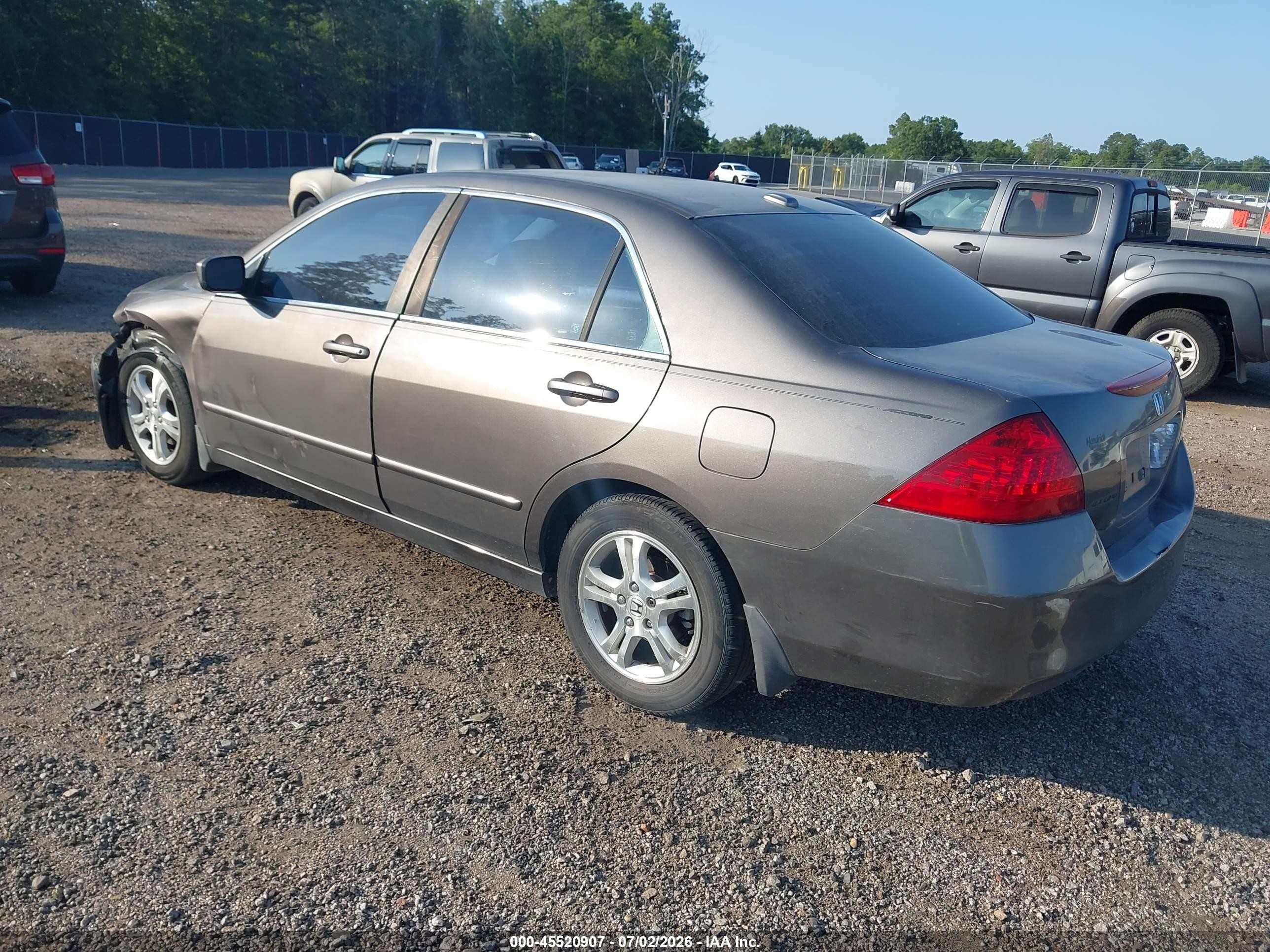 2006 Honda Accord 2.4 Ex Gray vin: 1HGCM568X6A024323