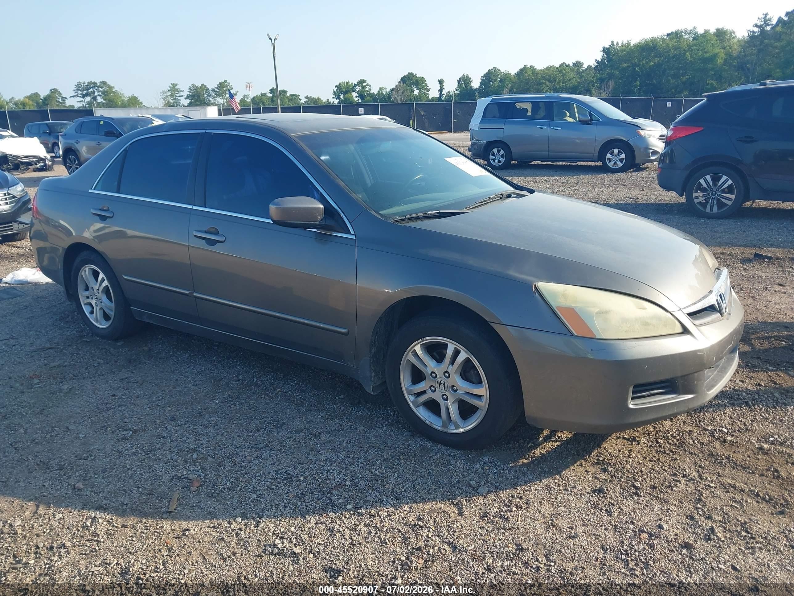 2006 Honda Accord 2.4 Ex Gray vin: 1HGCM568X6A024323