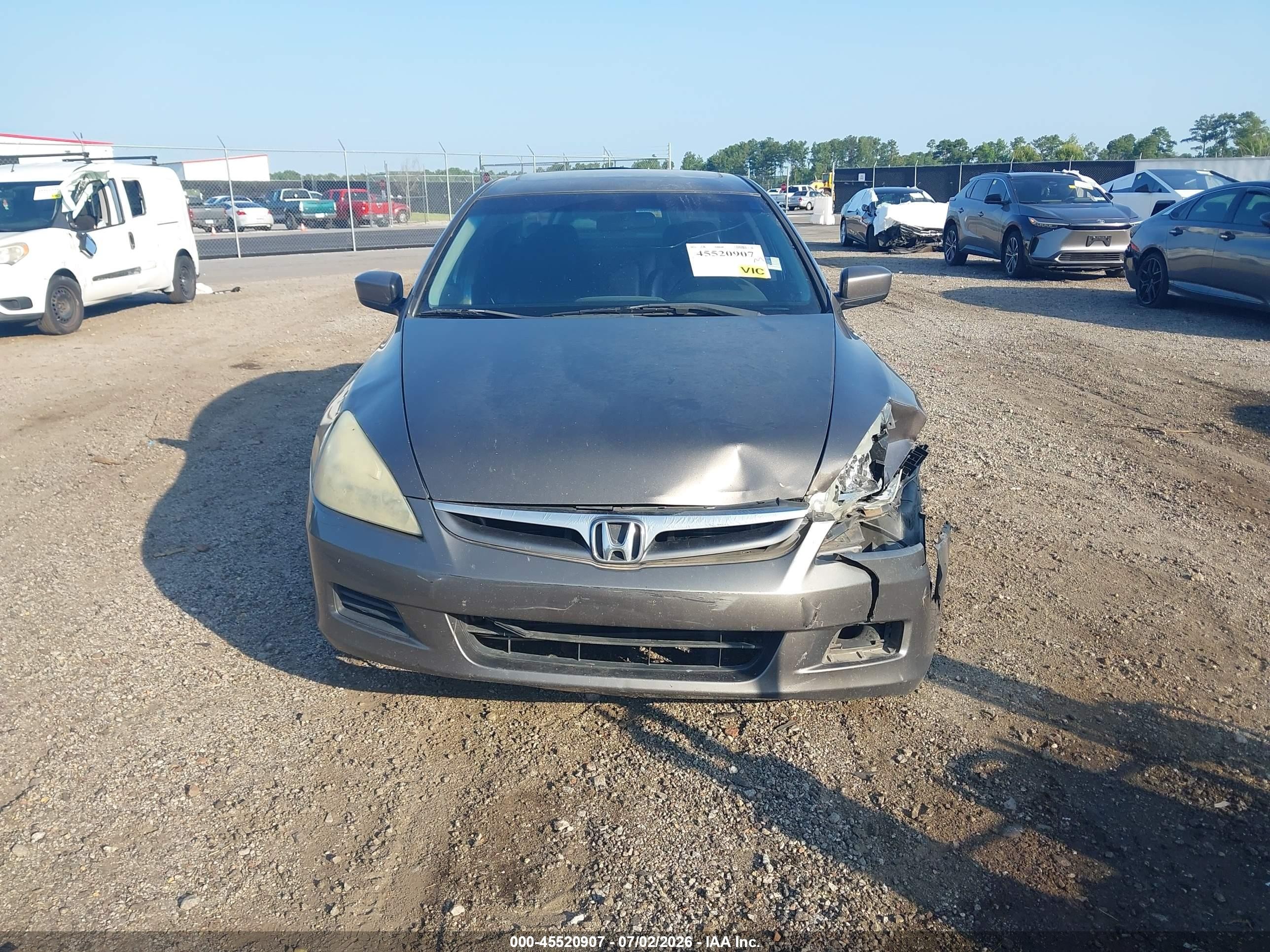 2006 Honda Accord 2.4 Ex Gray vin: 1HGCM568X6A024323