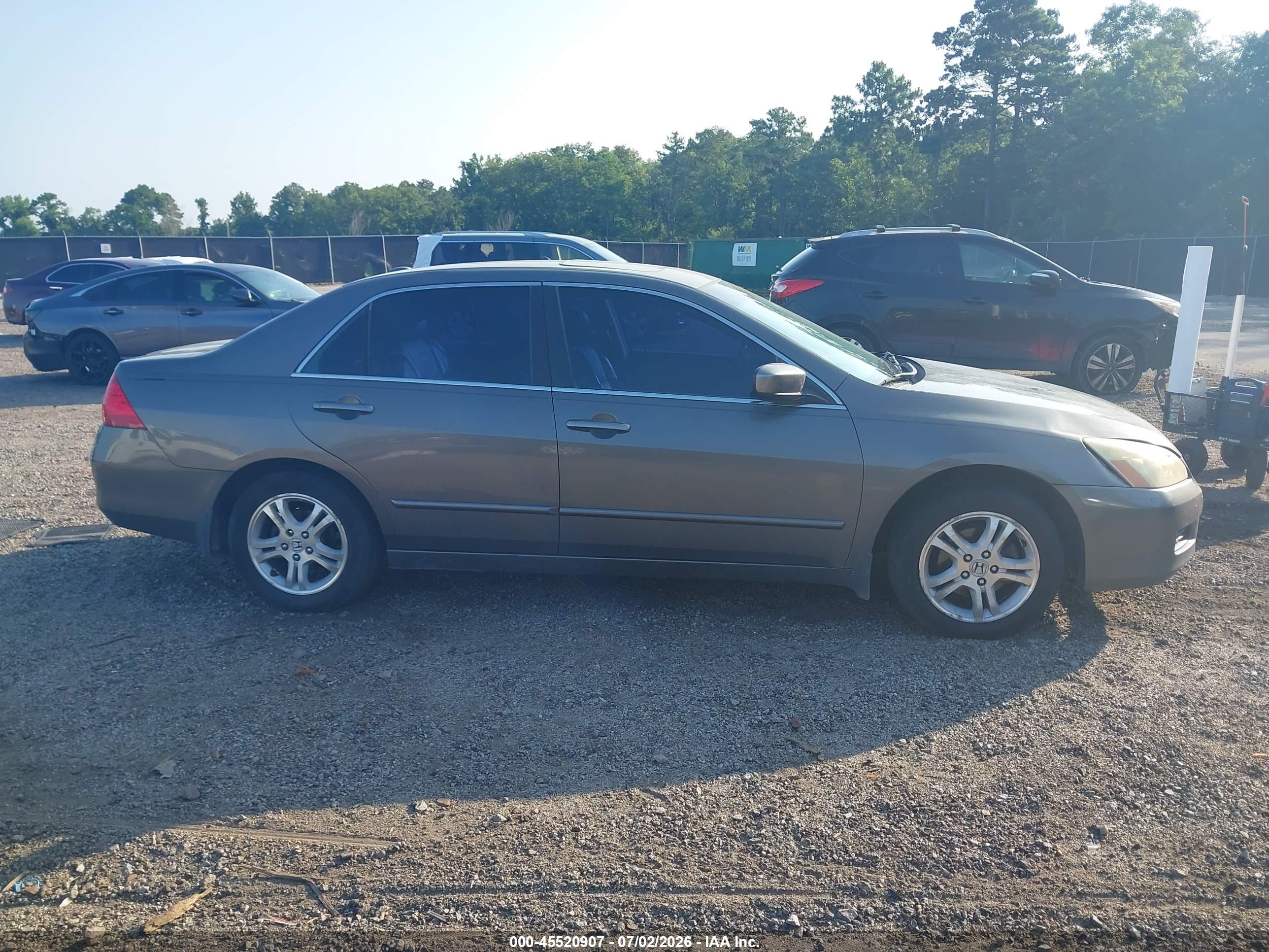 2006 Honda Accord 2.4 Ex Gray vin: 1HGCM568X6A024323