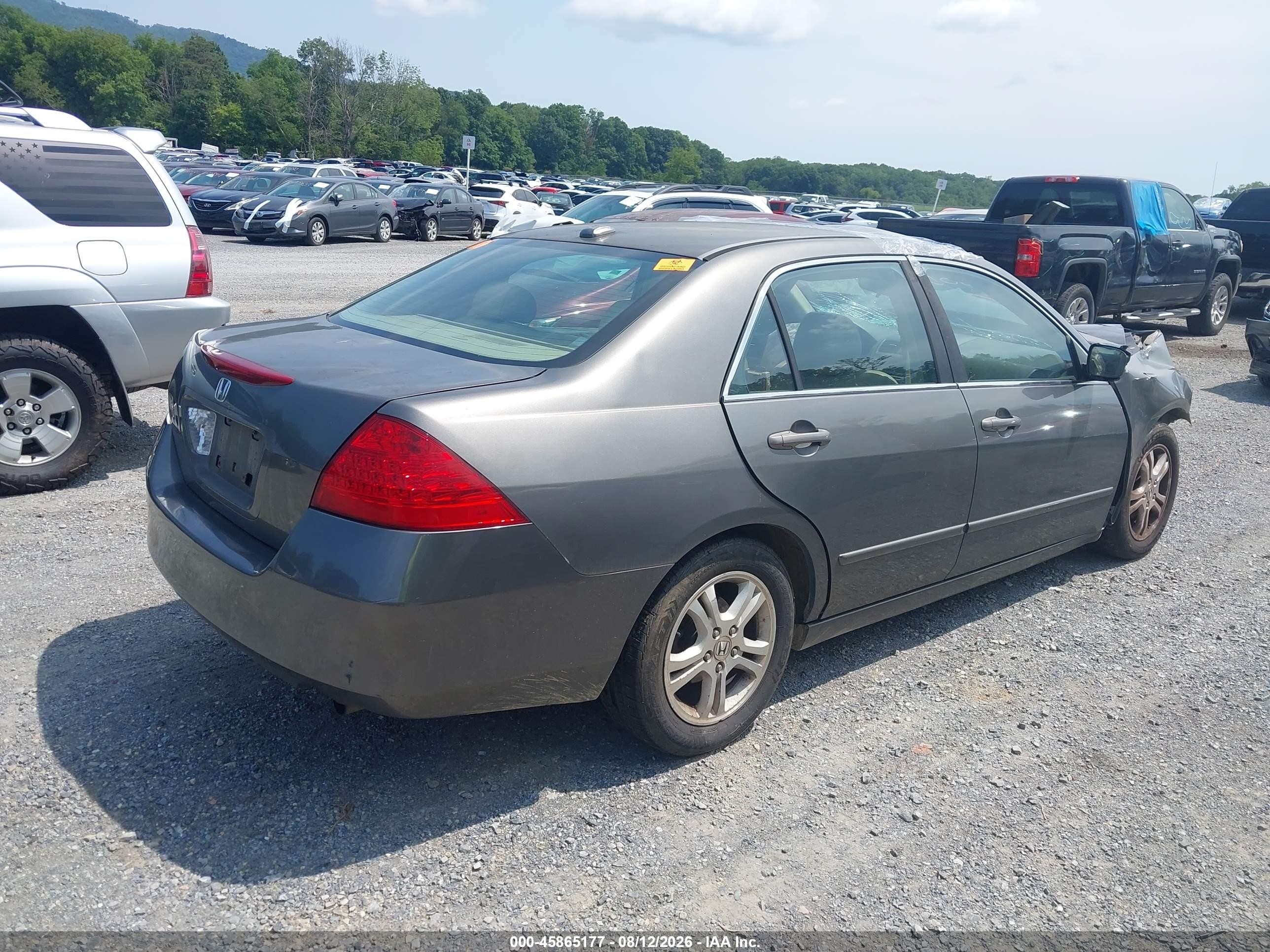 2006 Honda Accord 2.4 Ex Gray vin: 1HGCM568X6A057144