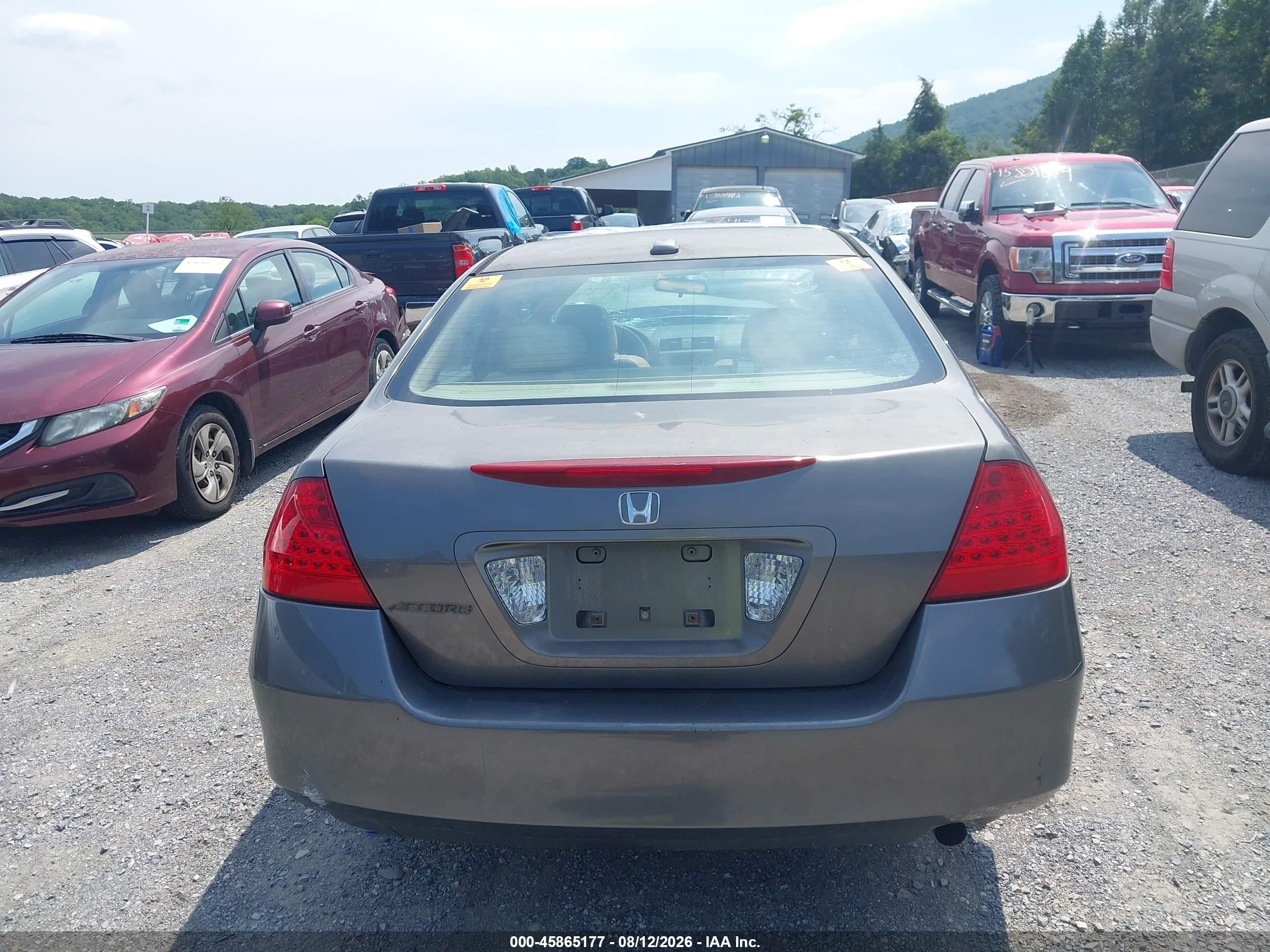 2006 Honda Accord 2.4 Ex Gray vin: 1HGCM568X6A057144