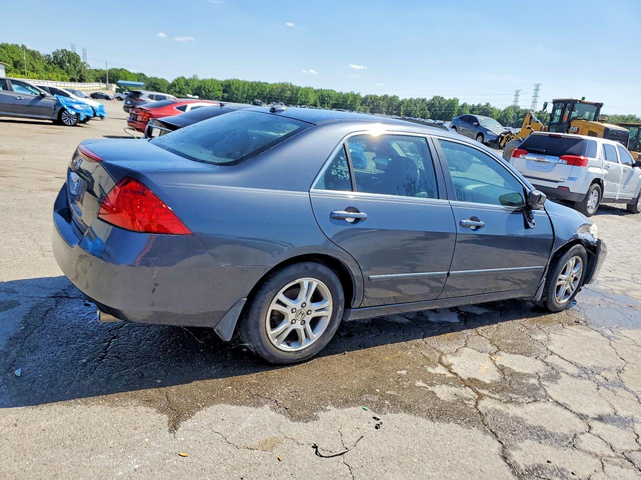 2006 Honda Accord Ex Gray vin: 1HGCM568X6A072873