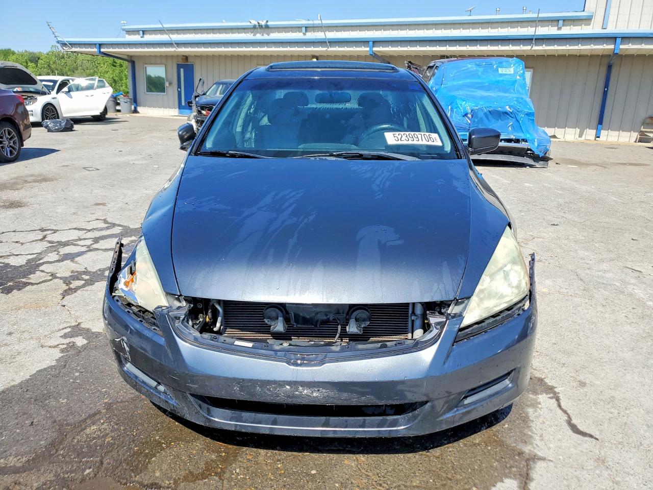 2006 Honda Accord Ex Gray vin: 1HGCM568X6A072873