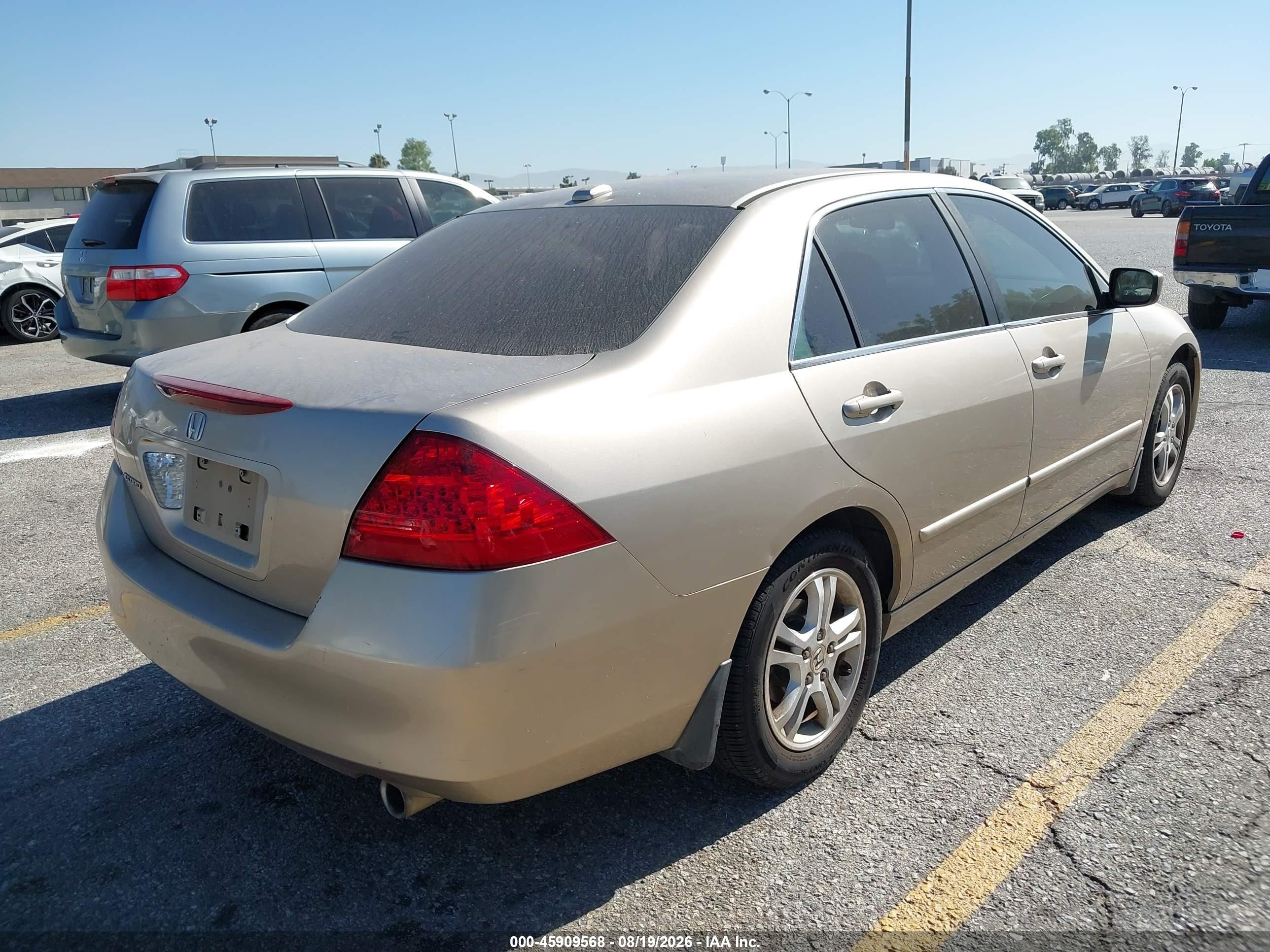 2006 Honda Accord 2.4 Ex Beige vin: 1HGCM568X6A080942