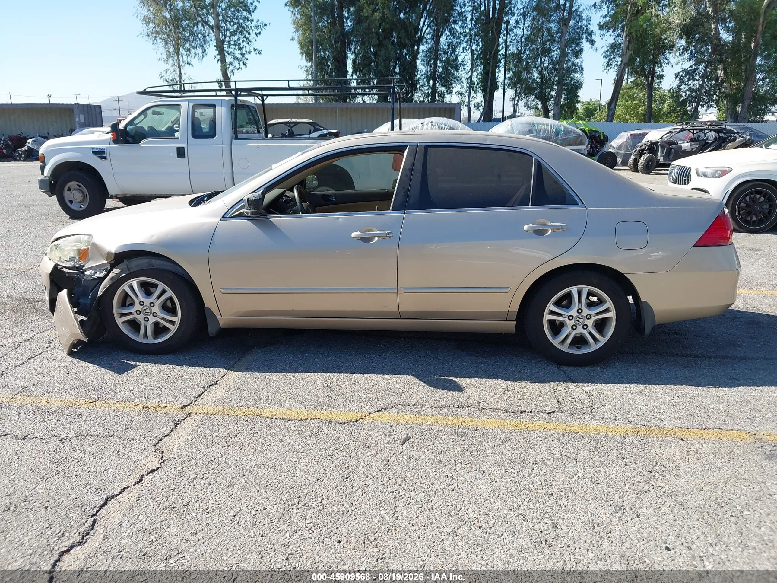 2006 Honda Accord 2.4 Ex Beige vin: 1HGCM568X6A080942