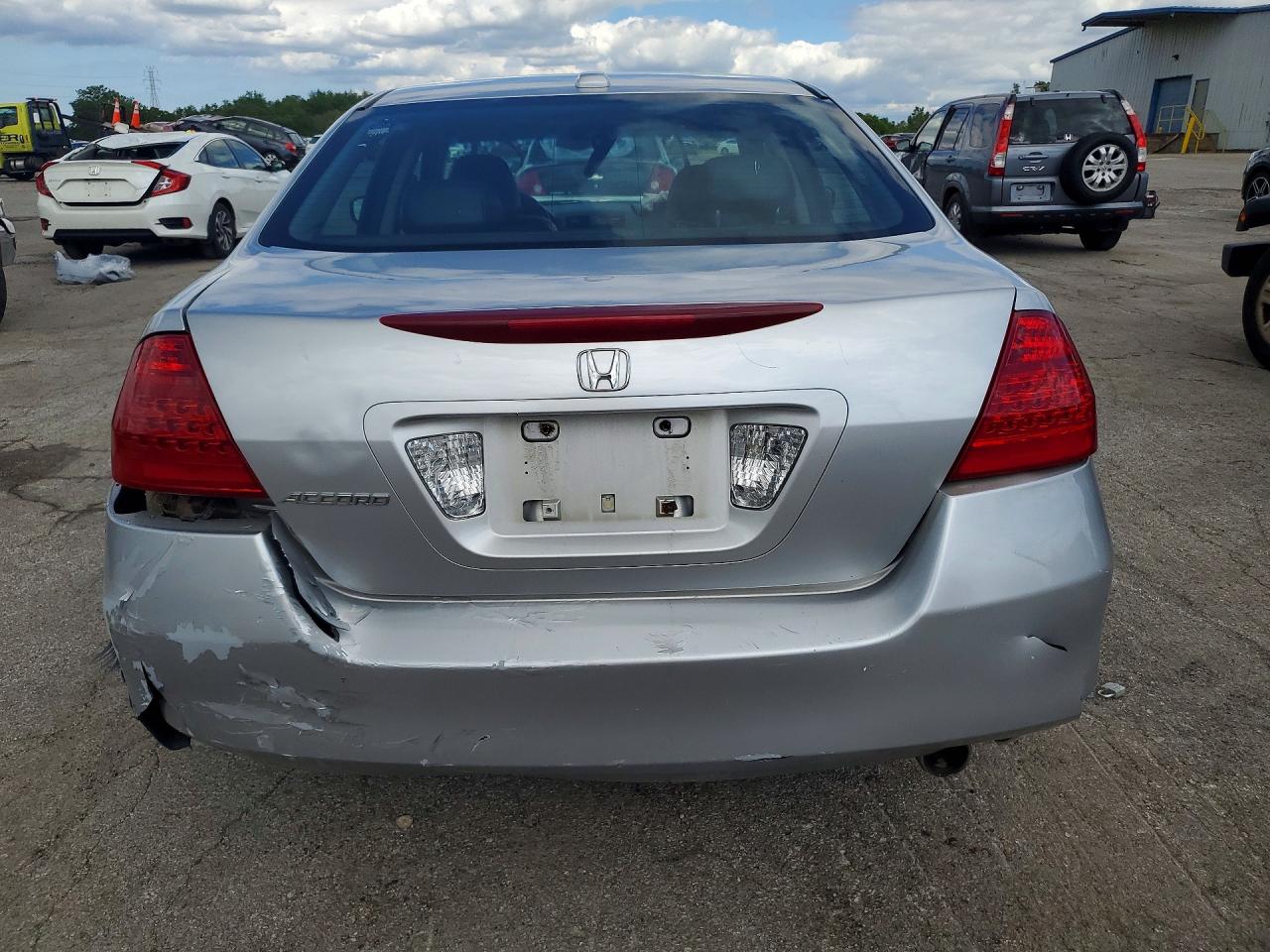 2006 Honda Accord Ex Silver vin: 1HGCM568X6A085378