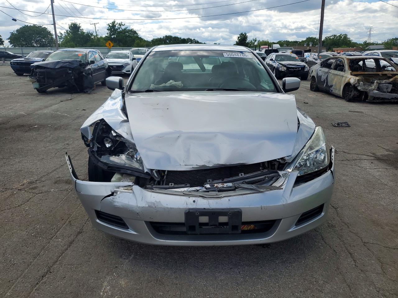 2006 Honda Accord Ex Silver vin: 1HGCM568X6A085378