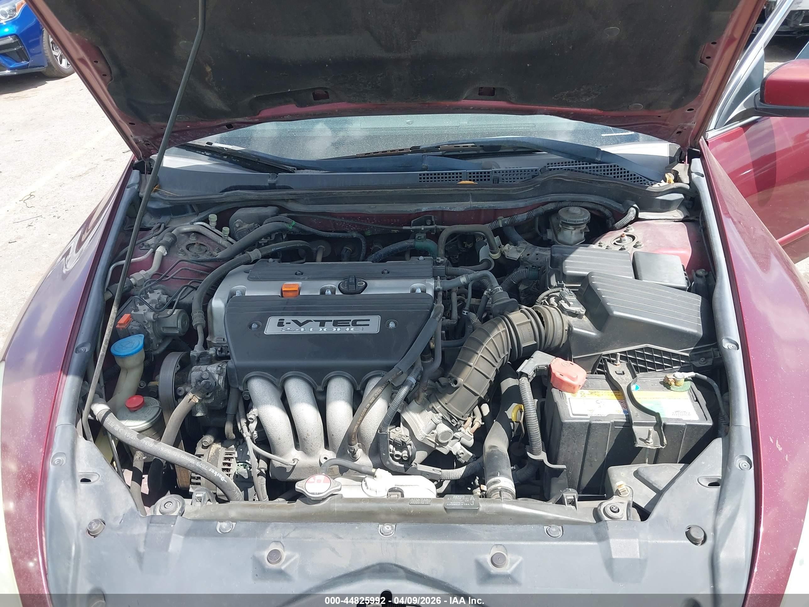 2006 Honda Accord 2.4 Ex Burgundy vin: 1HGCM568X6A162668
