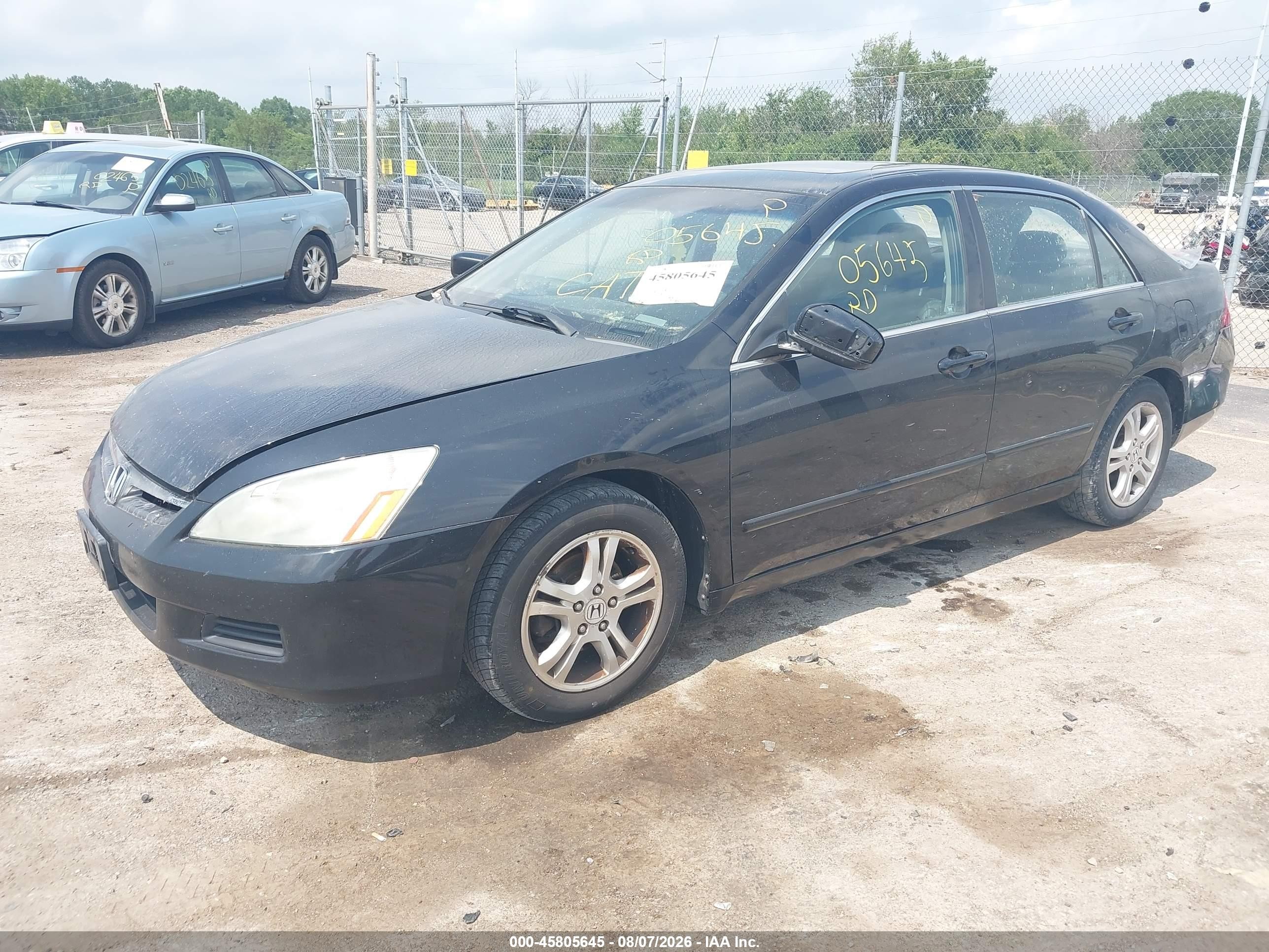2007 Honda Accord 2.4 Ex Black vin: 1HGCM568X7A040037