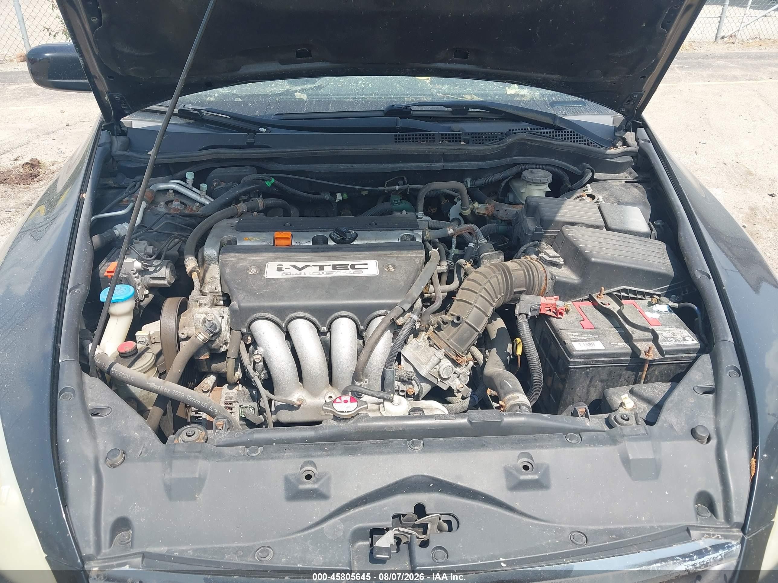2007 Honda Accord 2.4 Ex Black vin: 1HGCM568X7A040037