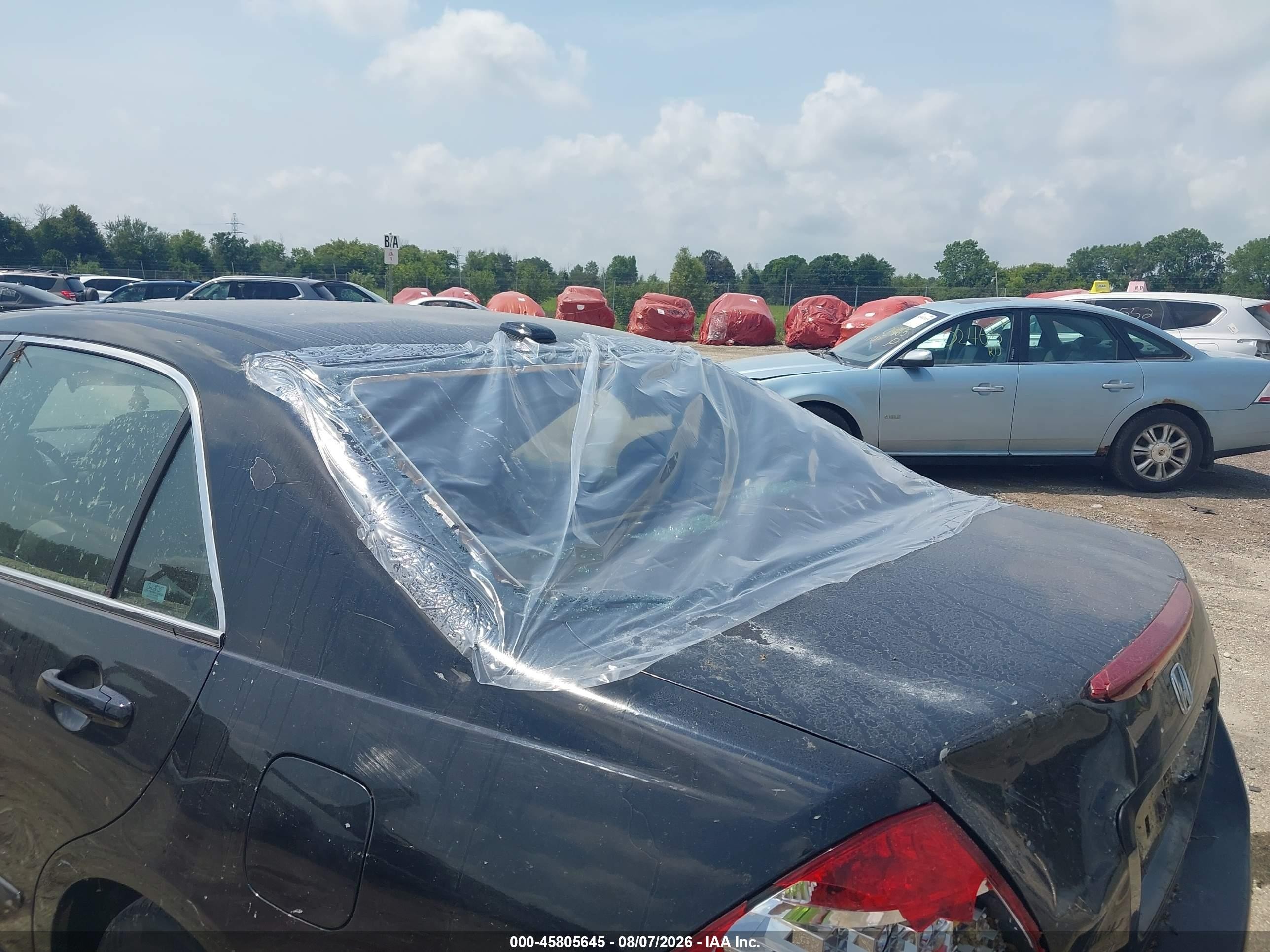 2007 Honda Accord 2.4 Ex Black vin: 1HGCM568X7A040037