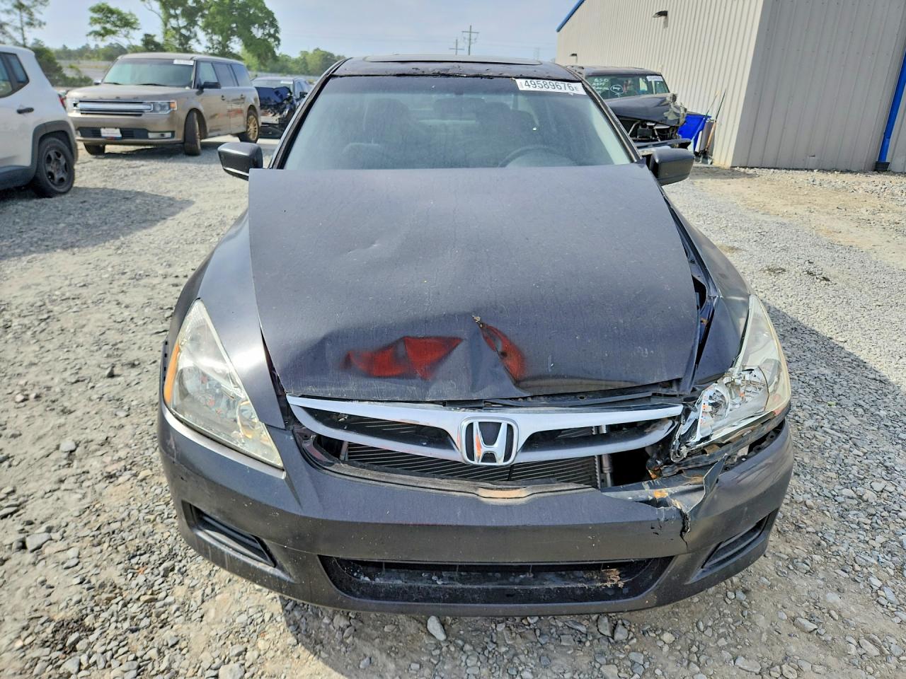 2007 Honda Accord Ex Black vin: 1HGCM568X7A076729