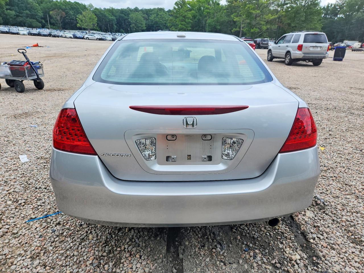 2007 Honda Accord Ex Silver vin: 1HGCM568X7A079176