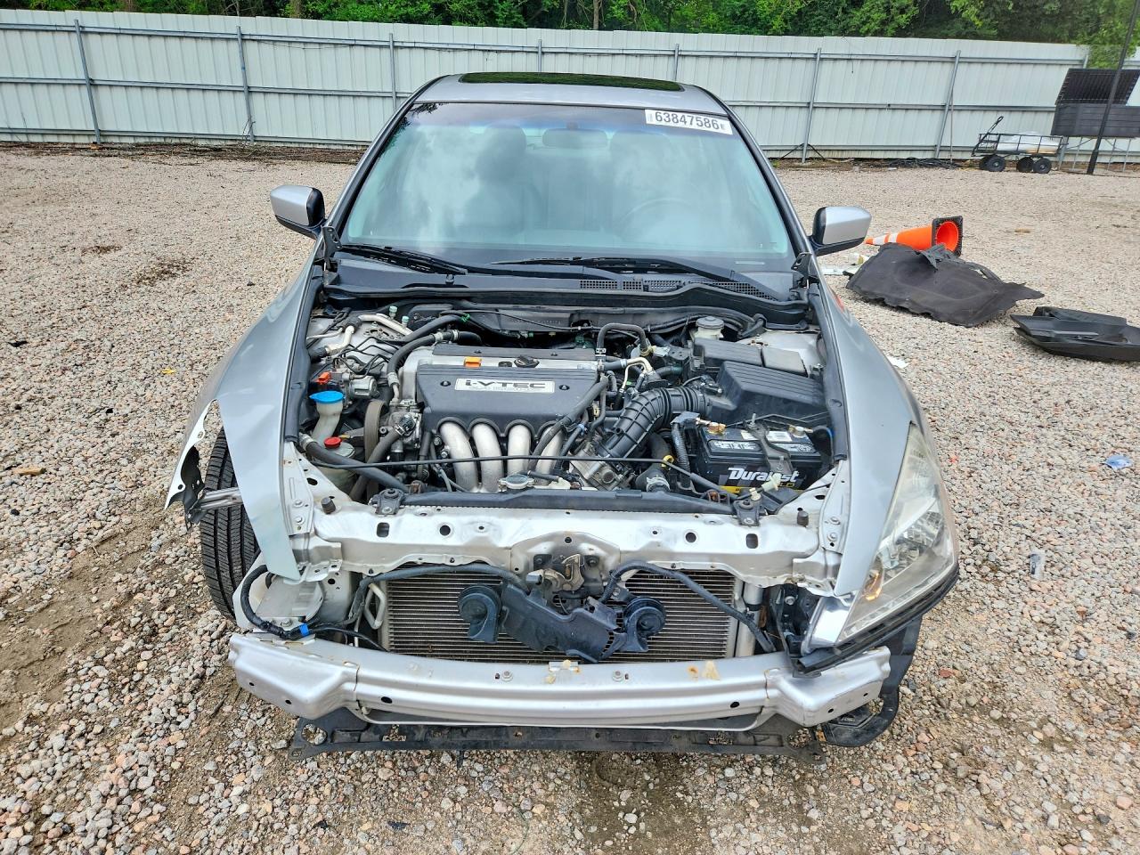 2007 Honda Accord Ex Silver vin: 1HGCM568X7A079176