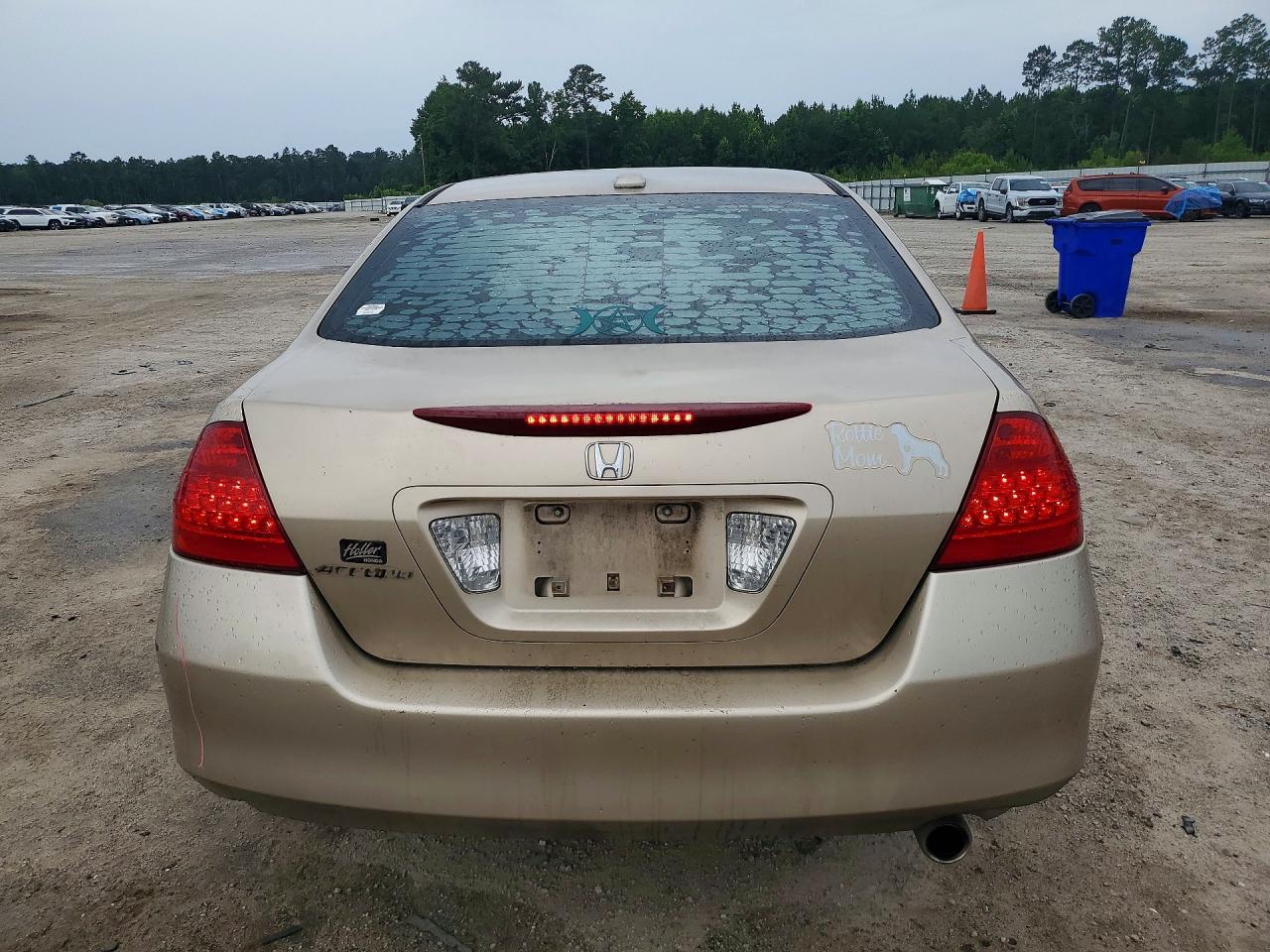 2007 Honda Accord Ex Золотой vin: 1HGCM568X7A136945