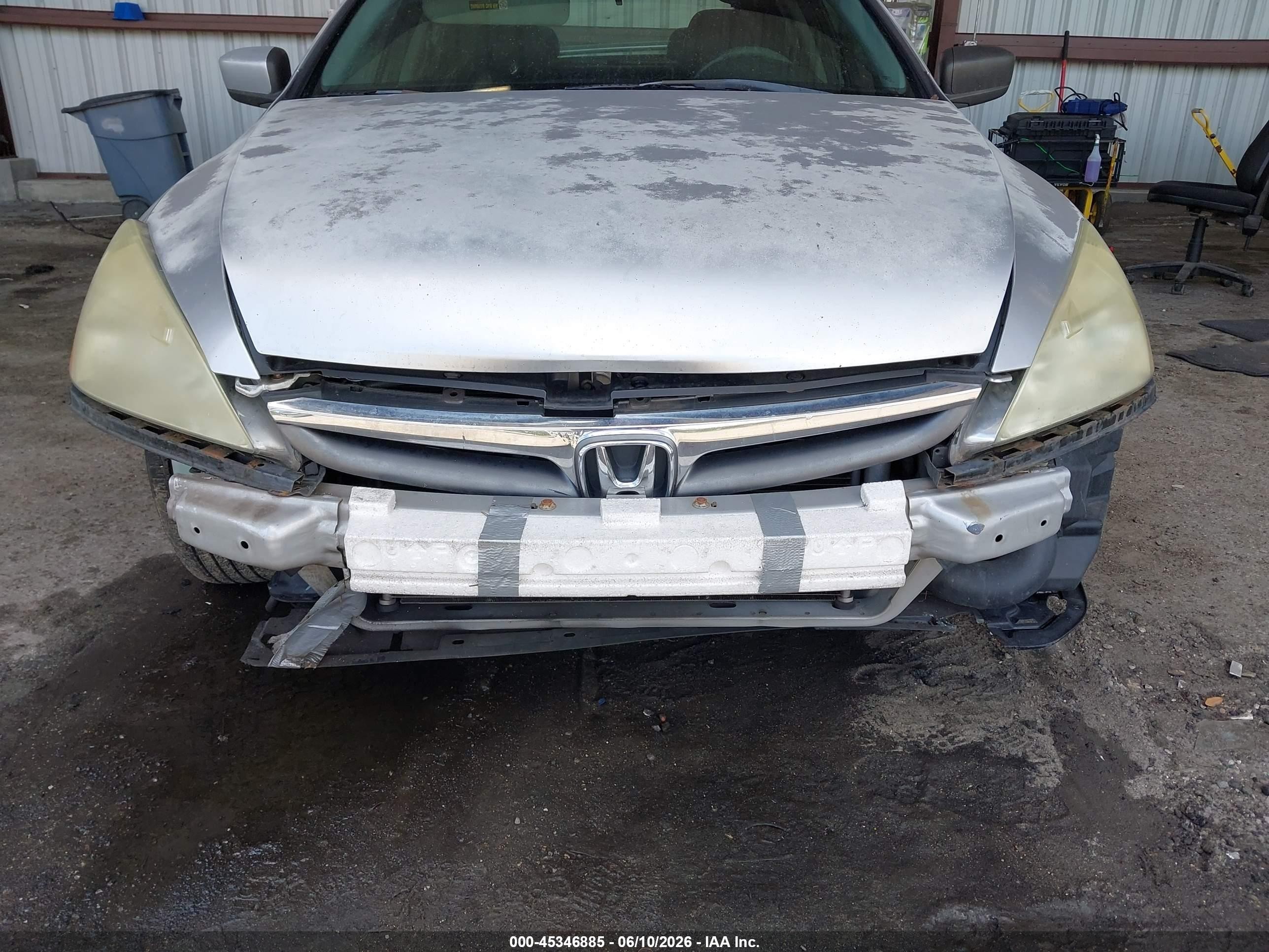 2007 Honda Accord 2.4 Ex Silver vin: 1HGCM568X7A167676