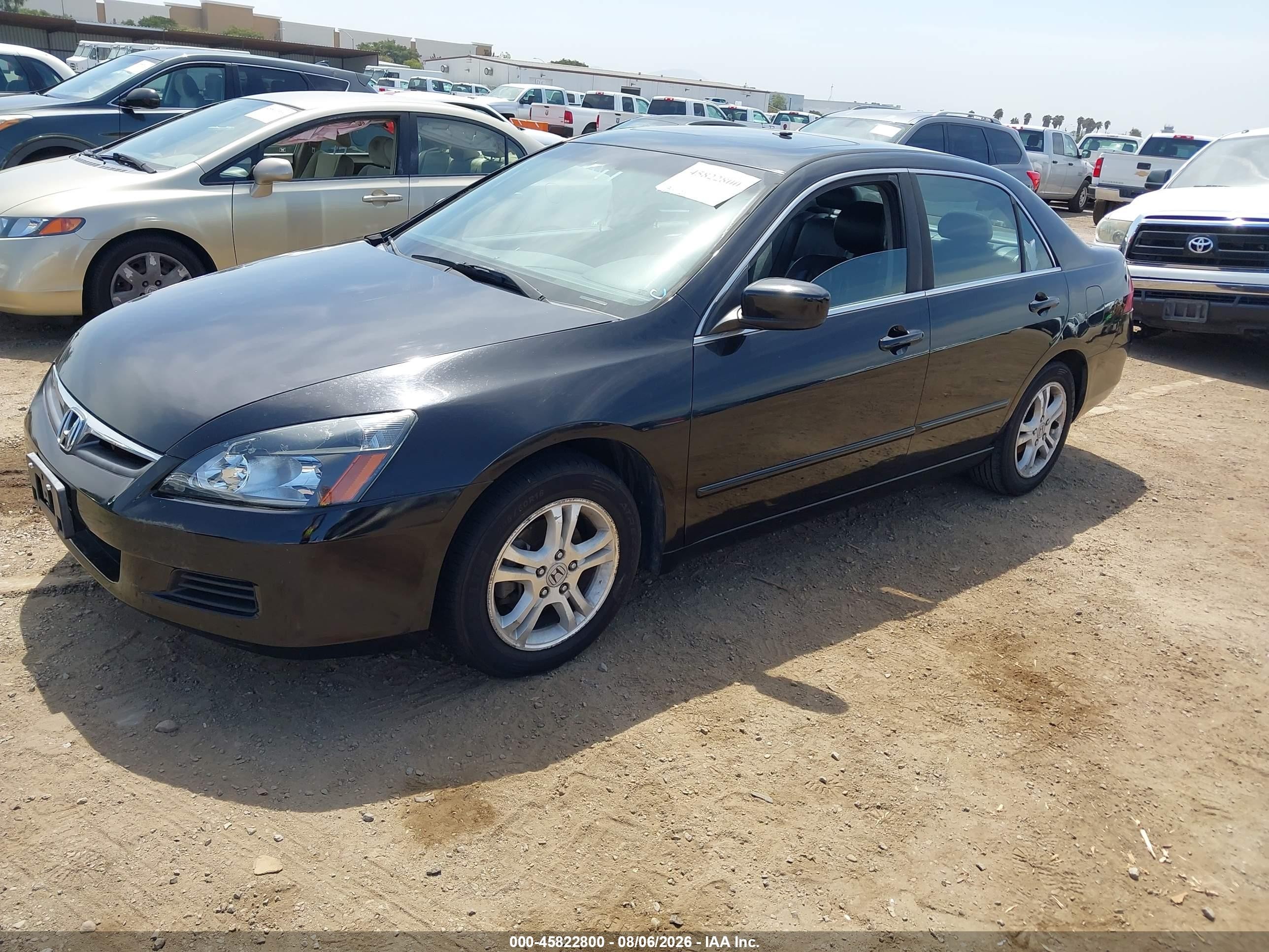 2007 Honda Accord 2.4 Ex Black vin: 1HGCM568X7A187958