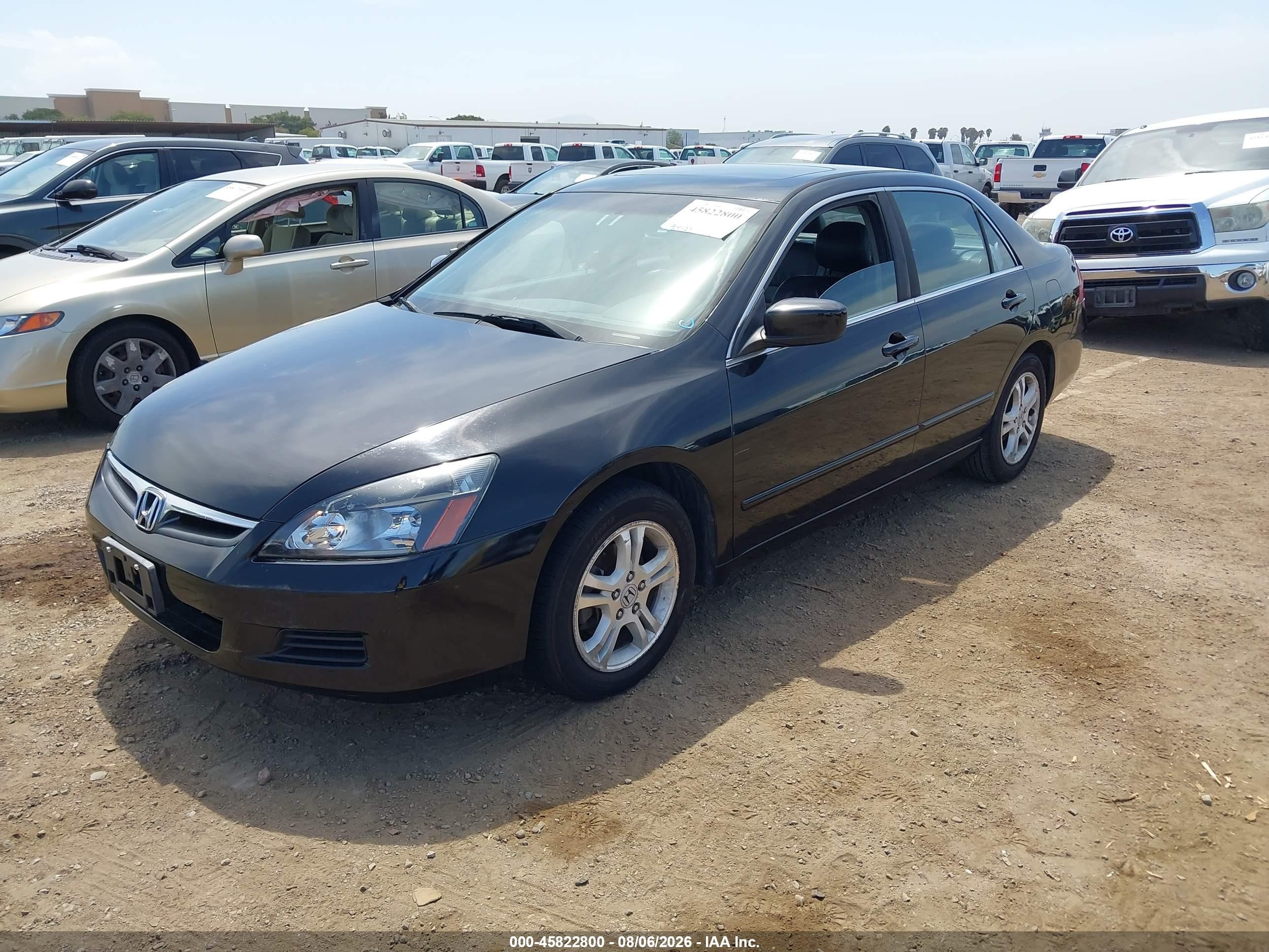 2007 Honda Accord 2.4 Ex Black vin: 1HGCM568X7A187958