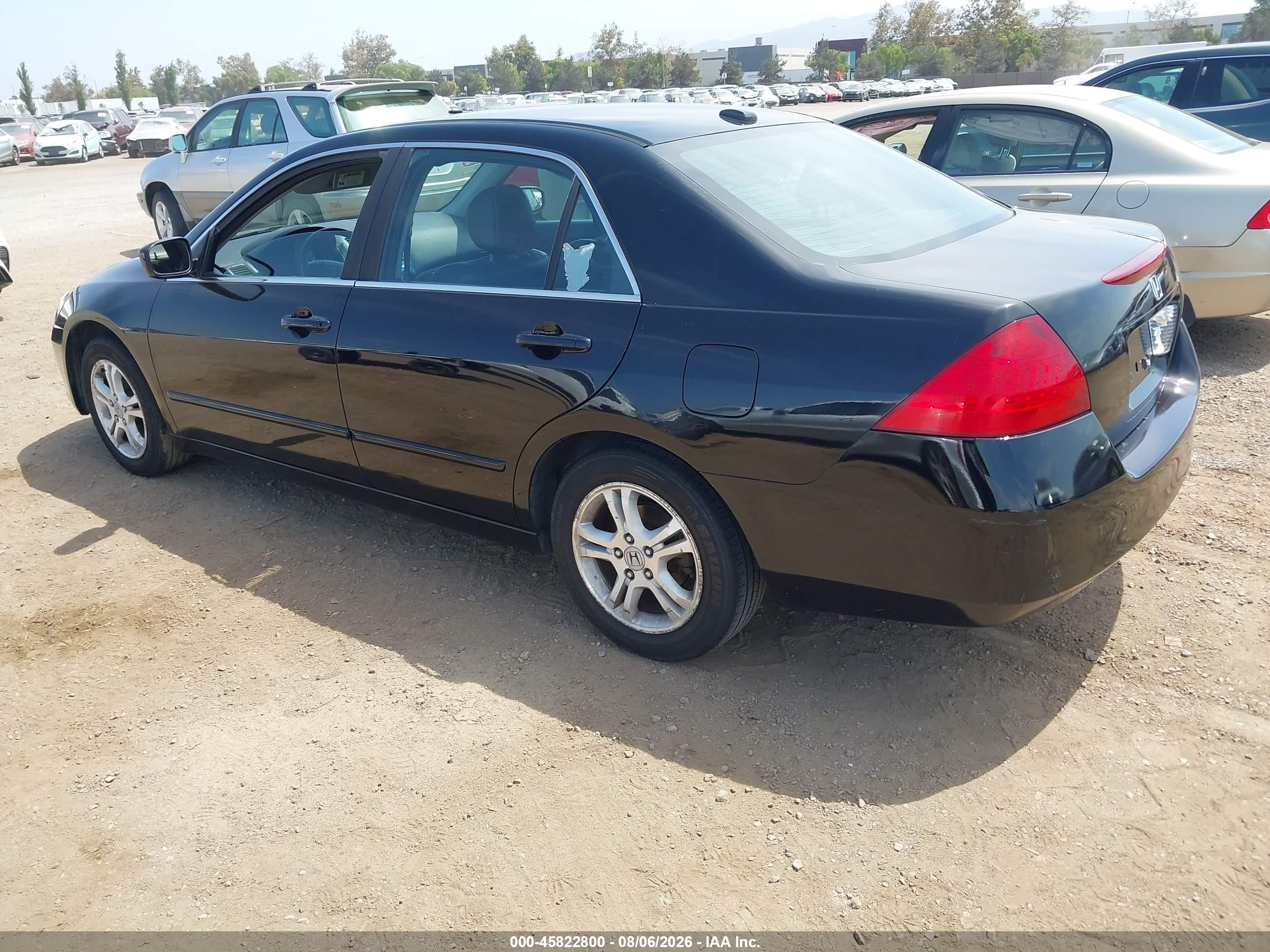 2007 Honda Accord 2.4 Ex Black vin: 1HGCM568X7A187958