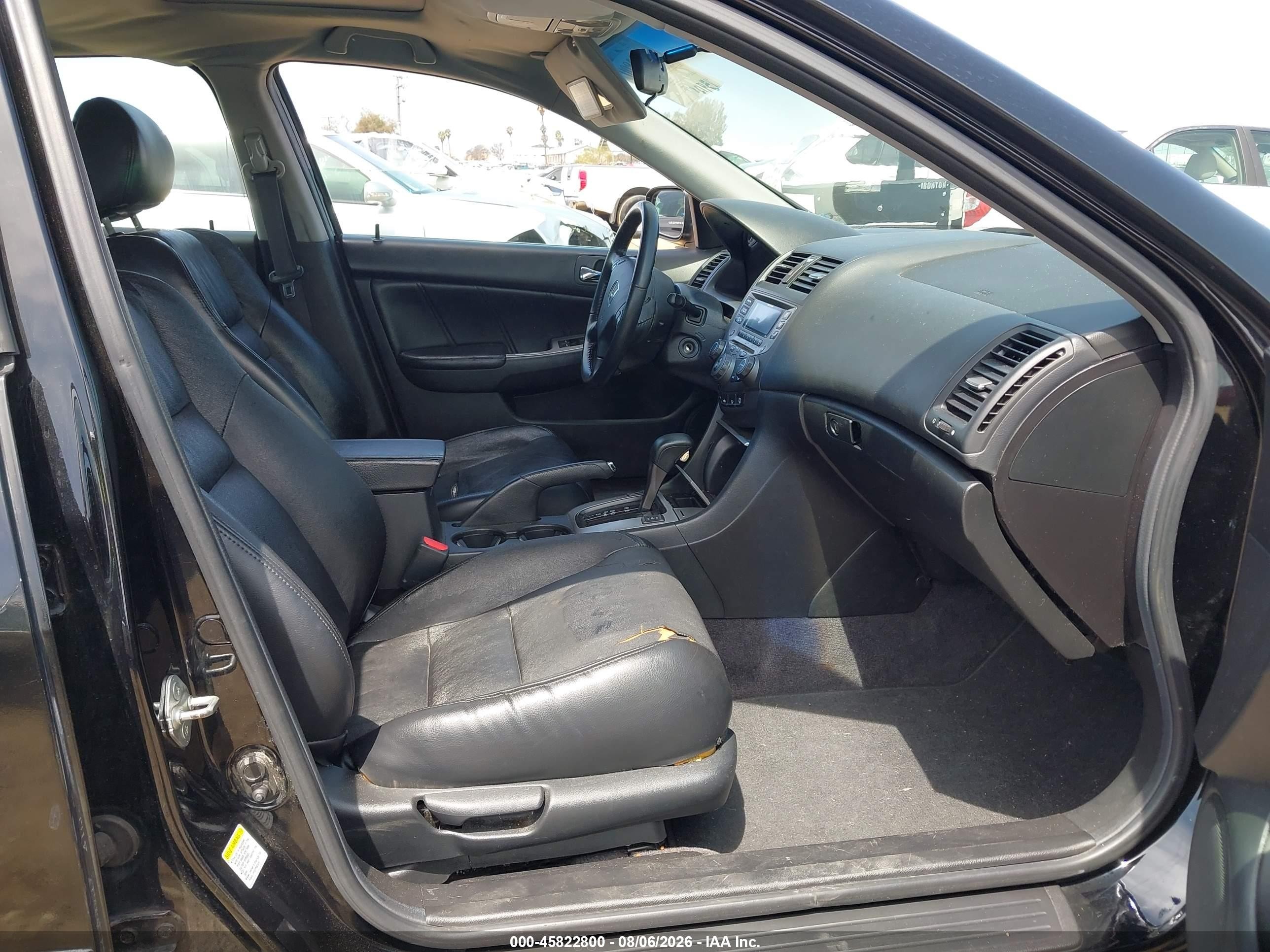 2007 Honda Accord 2.4 Ex Black vin: 1HGCM568X7A187958