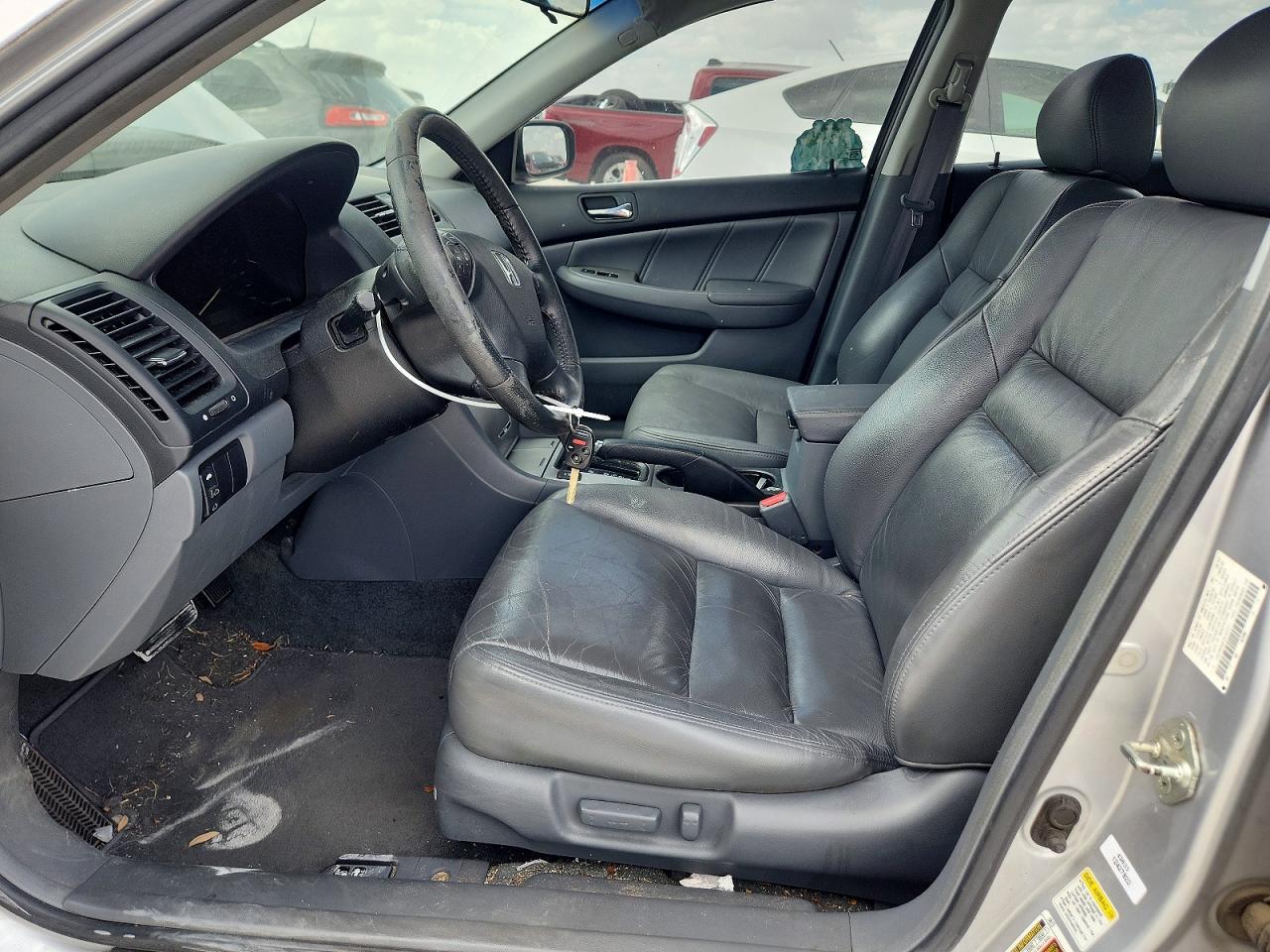 2007 Honda Accord Ex Silver vin: 1HGCM568X7A197311