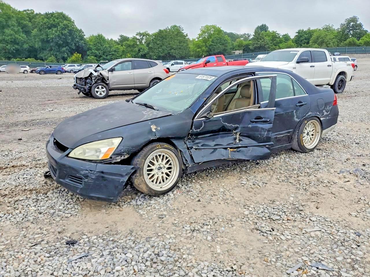 Honda Accord Black vin: 1HGCM65506A011660