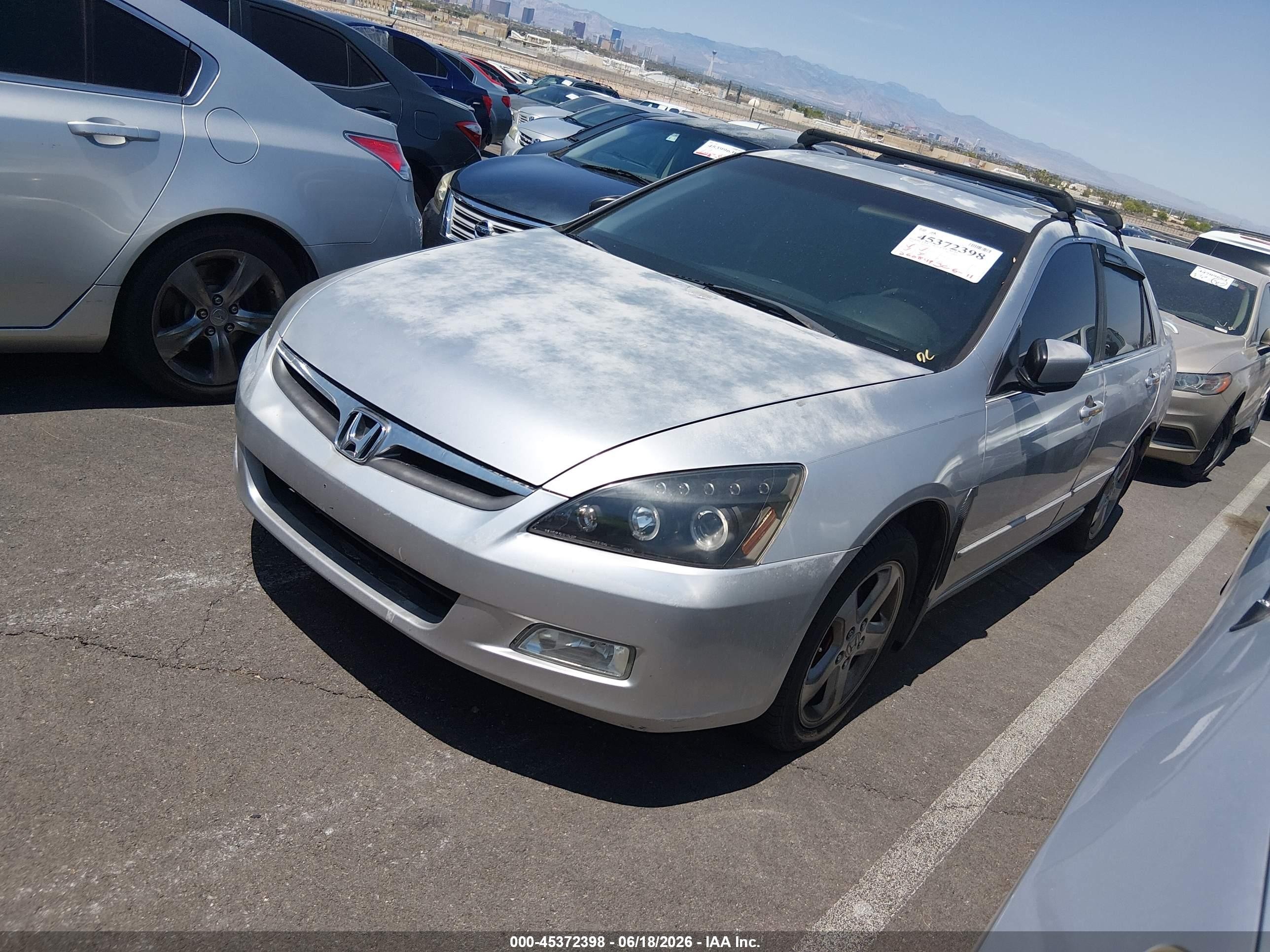 2006 Honda Accord 3.0 Ex Silver vin: 1HGCM65506A034193